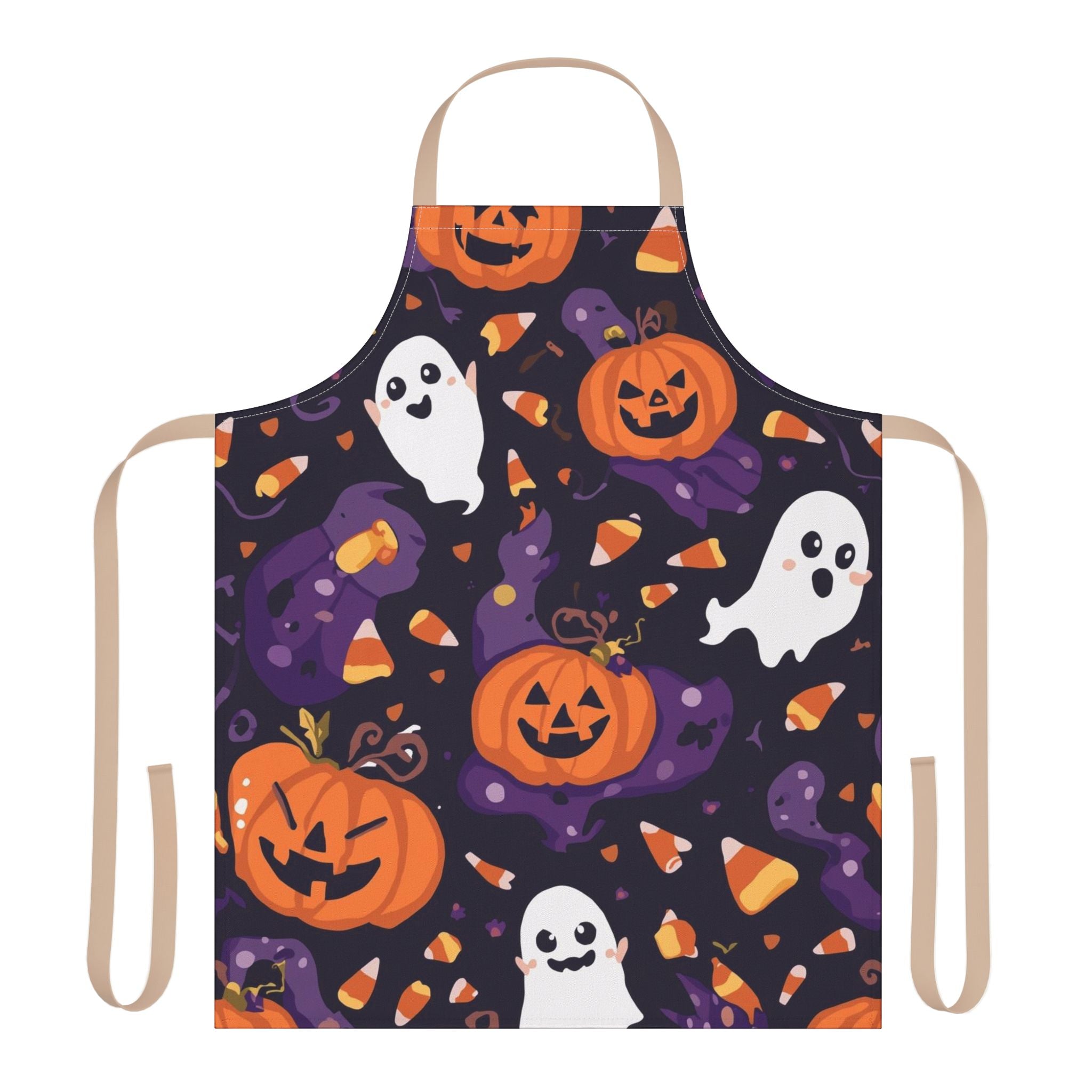 Halloween Apron – Festive Cooking and Baking Apron for Halloween Parties and Fall Kitchen Fun