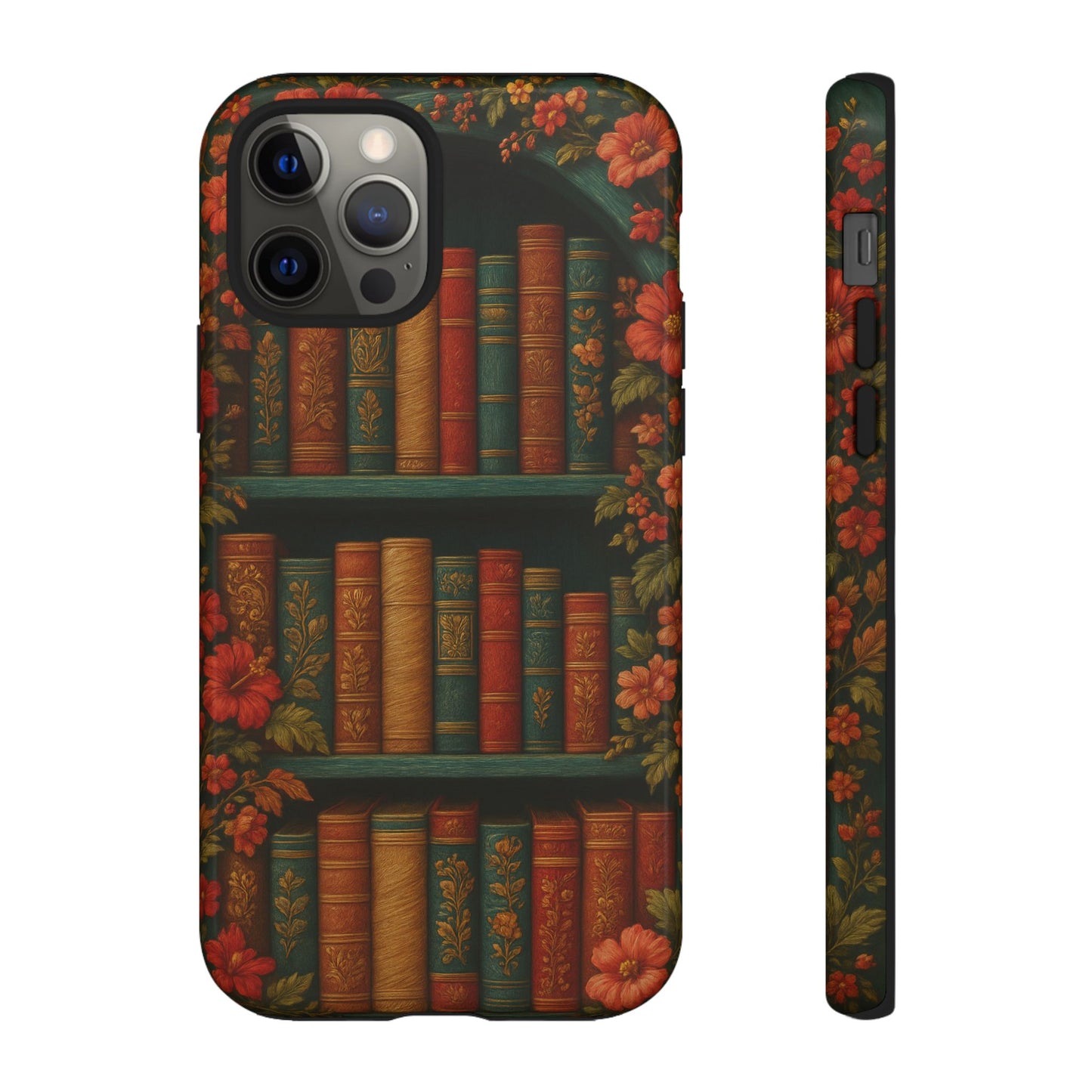 Phone Case - Bookshelf Vintage Book Lover's iPhone & Samsung Cover
