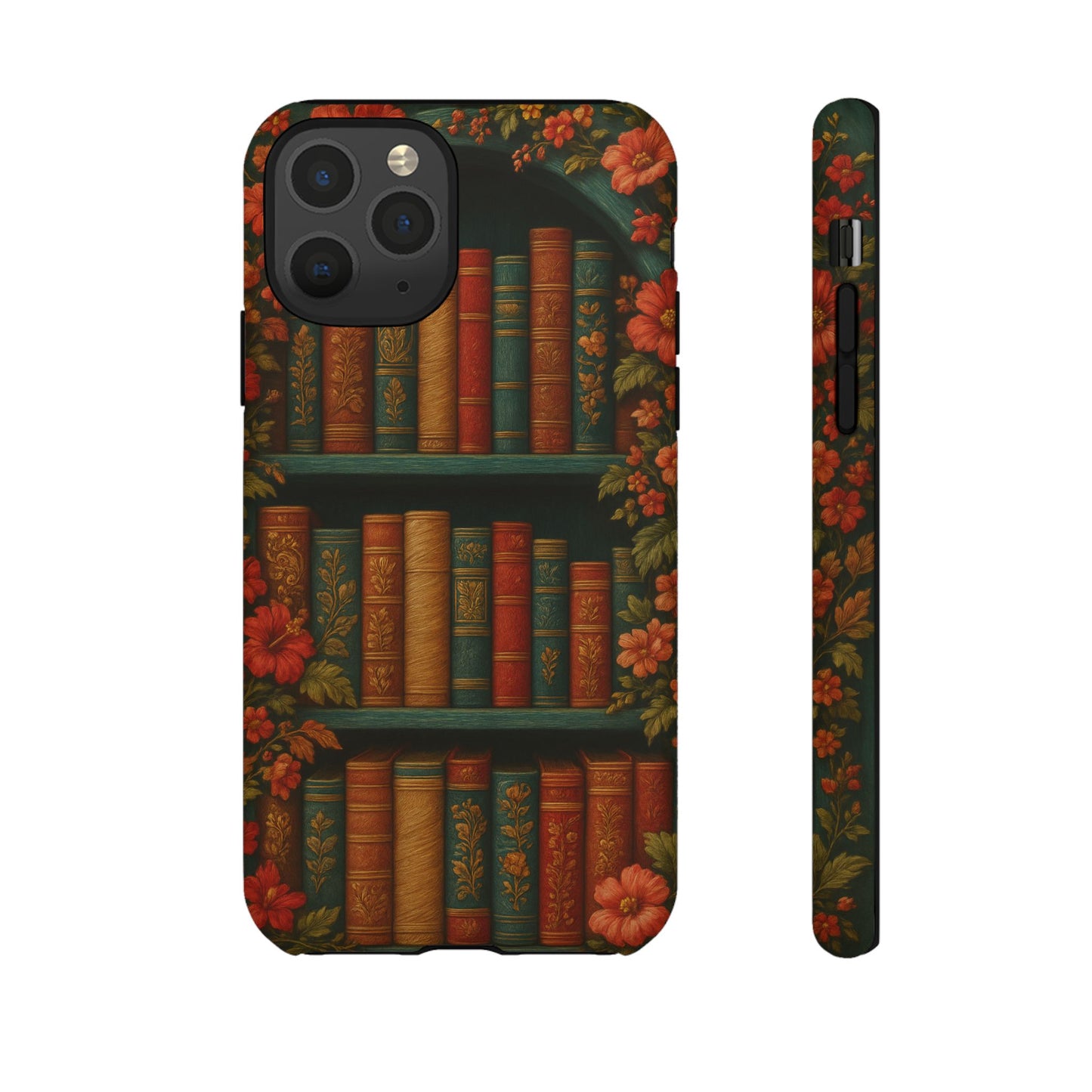 Phone Case - Bookshelf Vintage Book Lover's iPhone & Samsung Cover