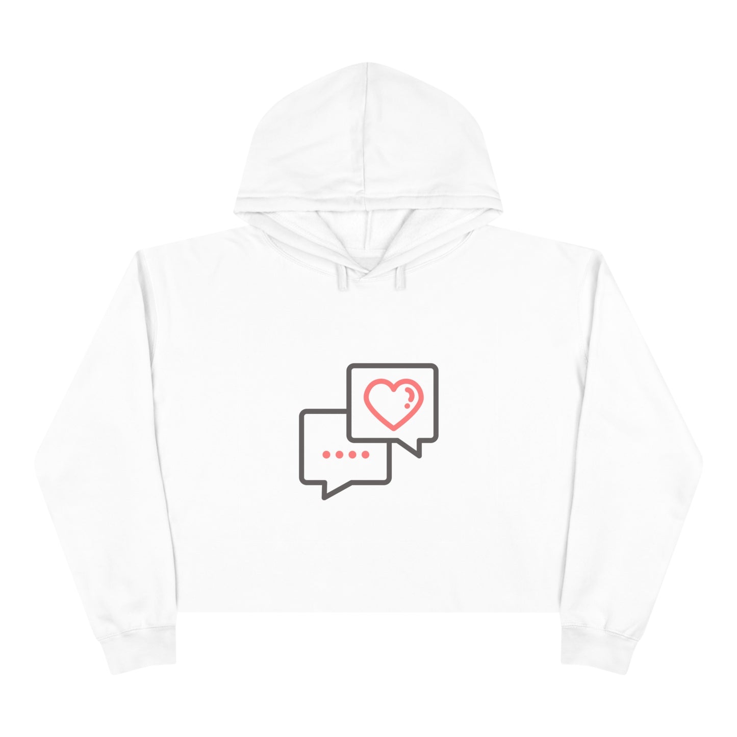 Premium Valentine's Hoodie, Crop Hoodie for Her and Him, Valentine's Gift