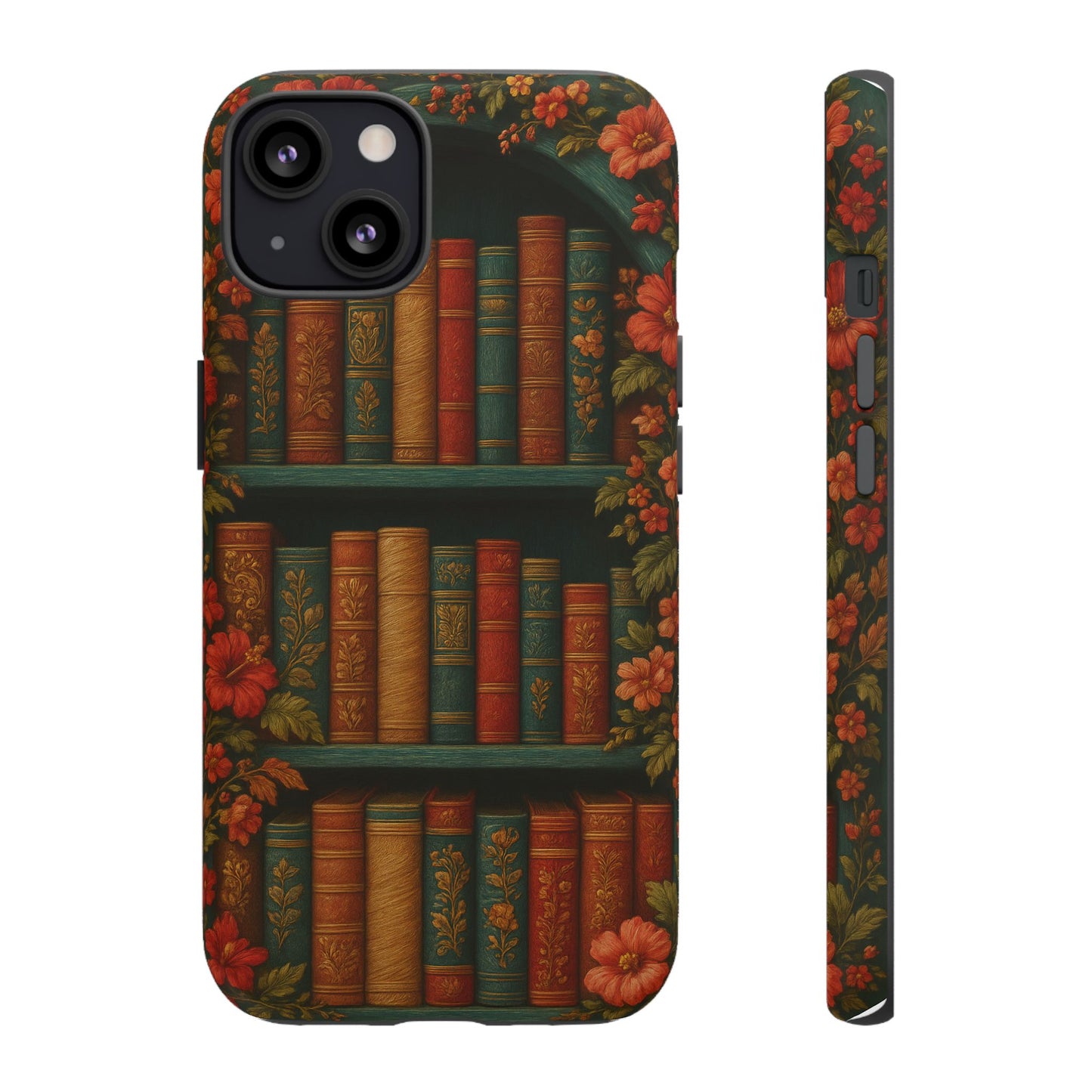 Phone Case - Bookshelf Vintage Book Lover's iPhone & Samsung Cover
