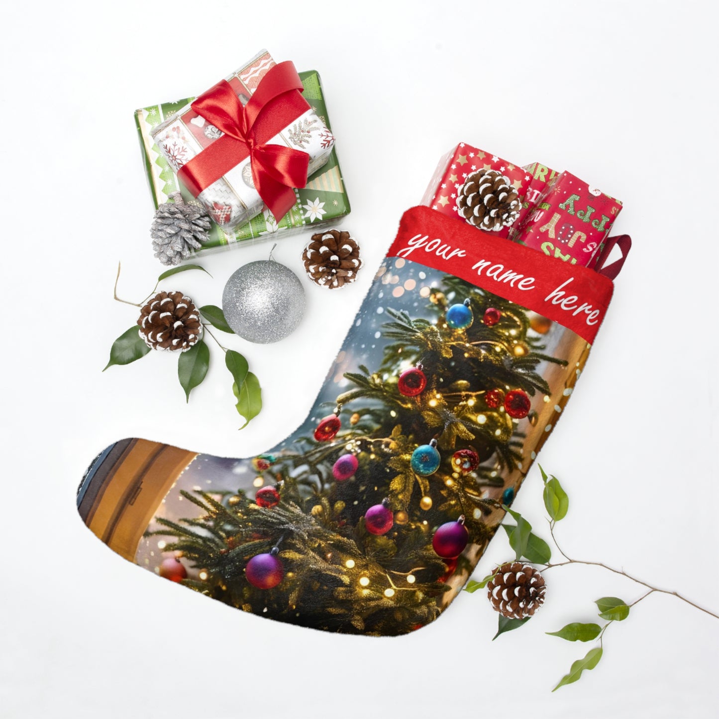 Christmas Stocking with Personalized Name – Keepsake for the Holidays