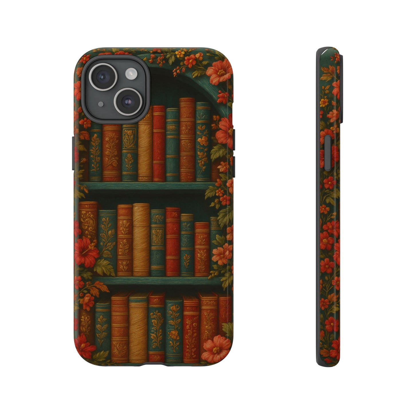 Phone Case - Bookshelf Vintage Book Lover's iPhone & Samsung Cover