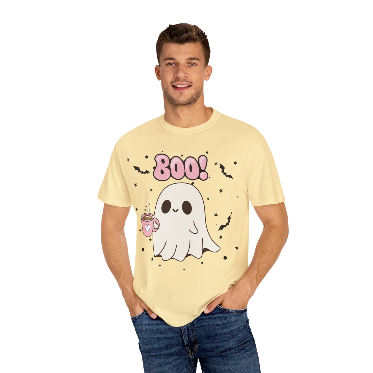 BOO Ghost Tee - Unisex Garment-Dyed T-shirt