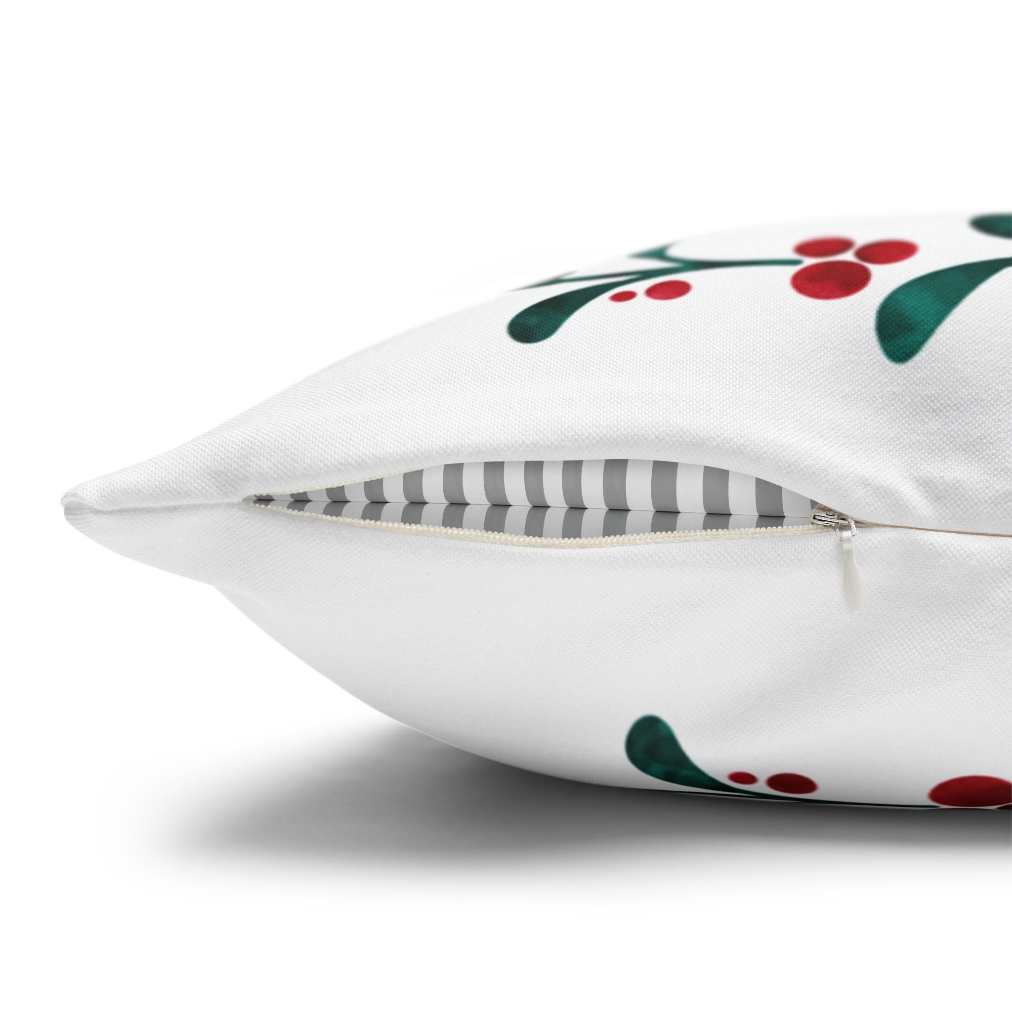 Christmas Cat Pillow Cover – Double-Sided Red Truck & Festive White Cat Design