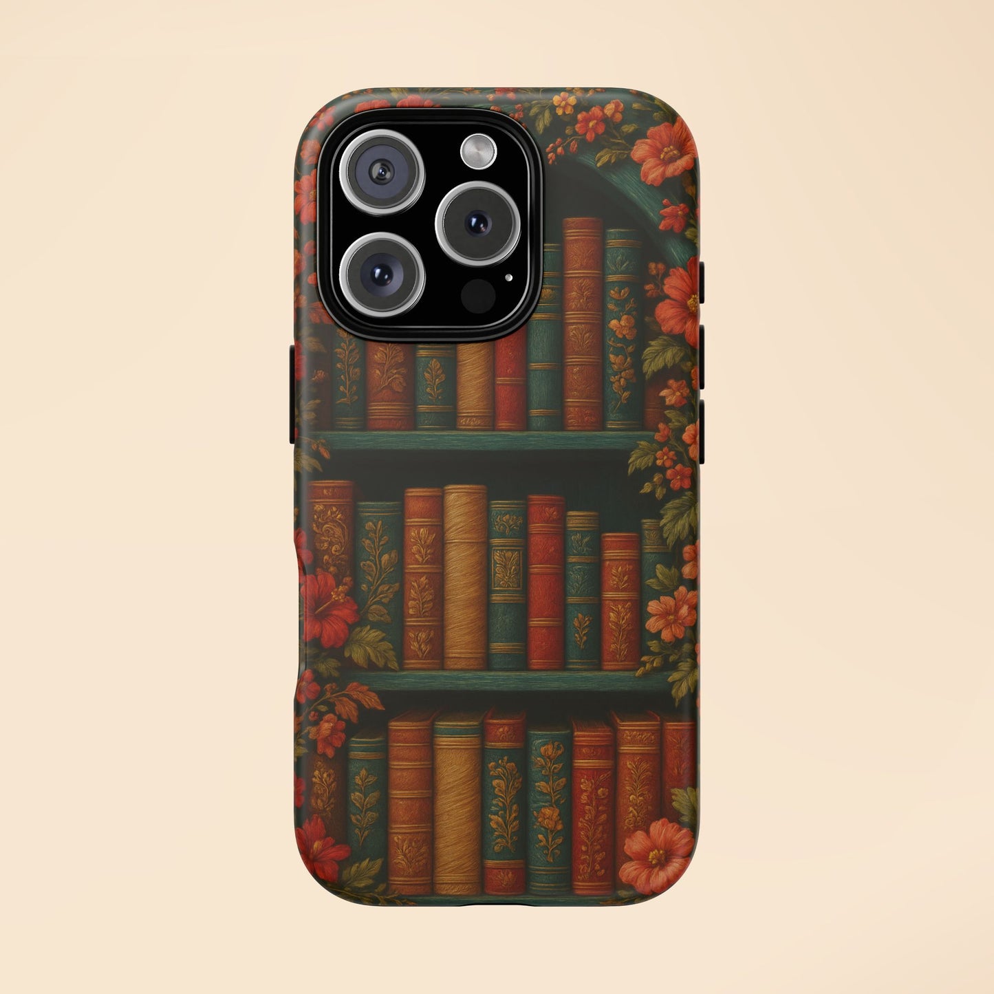 Phone Case - Bookshelf Vintage Book Lover's iPhone & Samsung Cover
