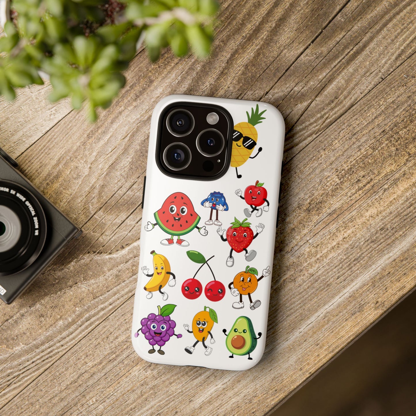 Fruit-Themed Tough Phone Case – Cute & Durable Smartphone Cover with Fun Fruit Pattern | Unique Gift for Teens & Trend Lovers
