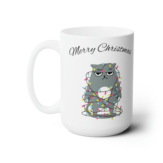 Merry Christmas Ceramic Mug 15oz, White