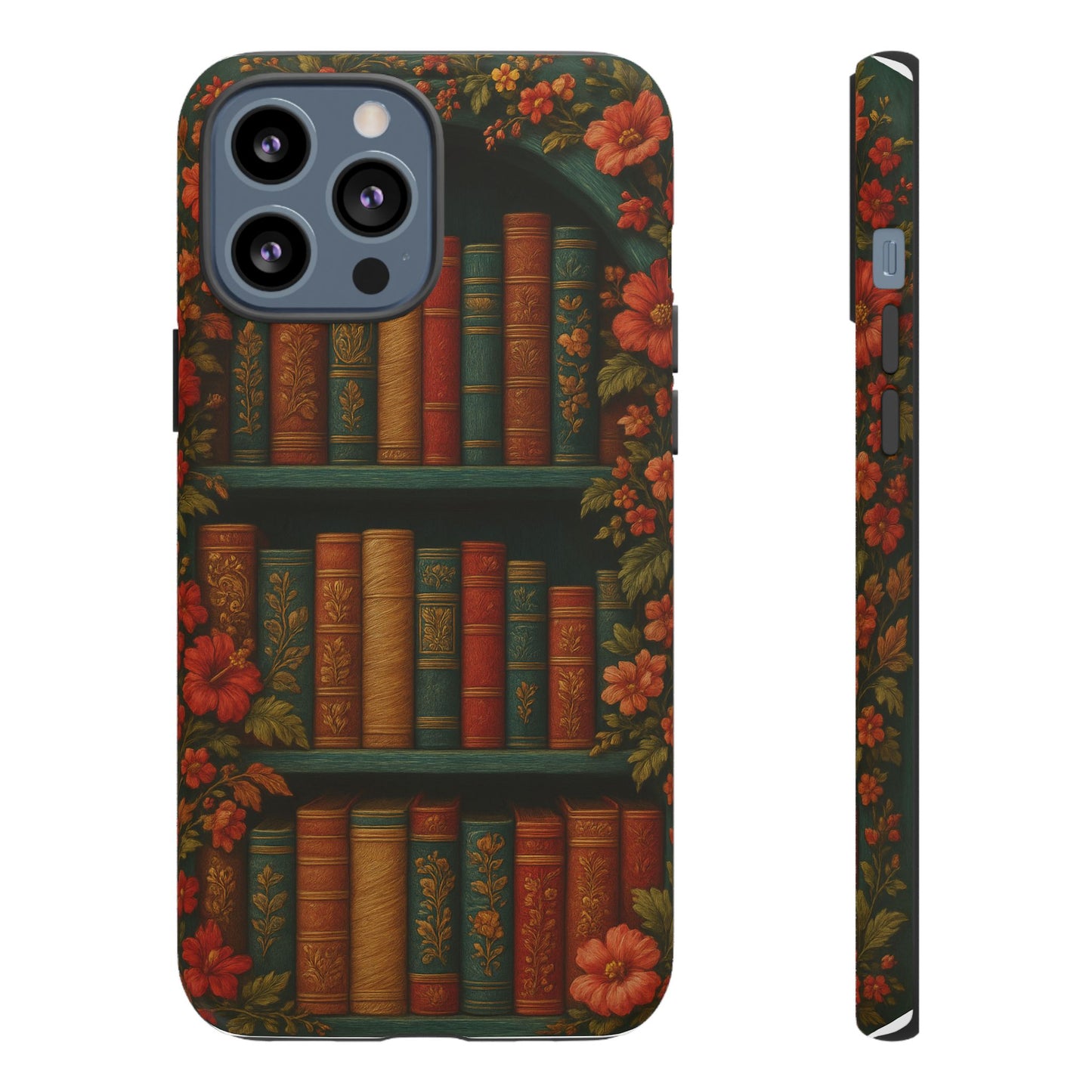 Phone Case - Bookshelf Vintage Book Lover's iPhone & Samsung Cover