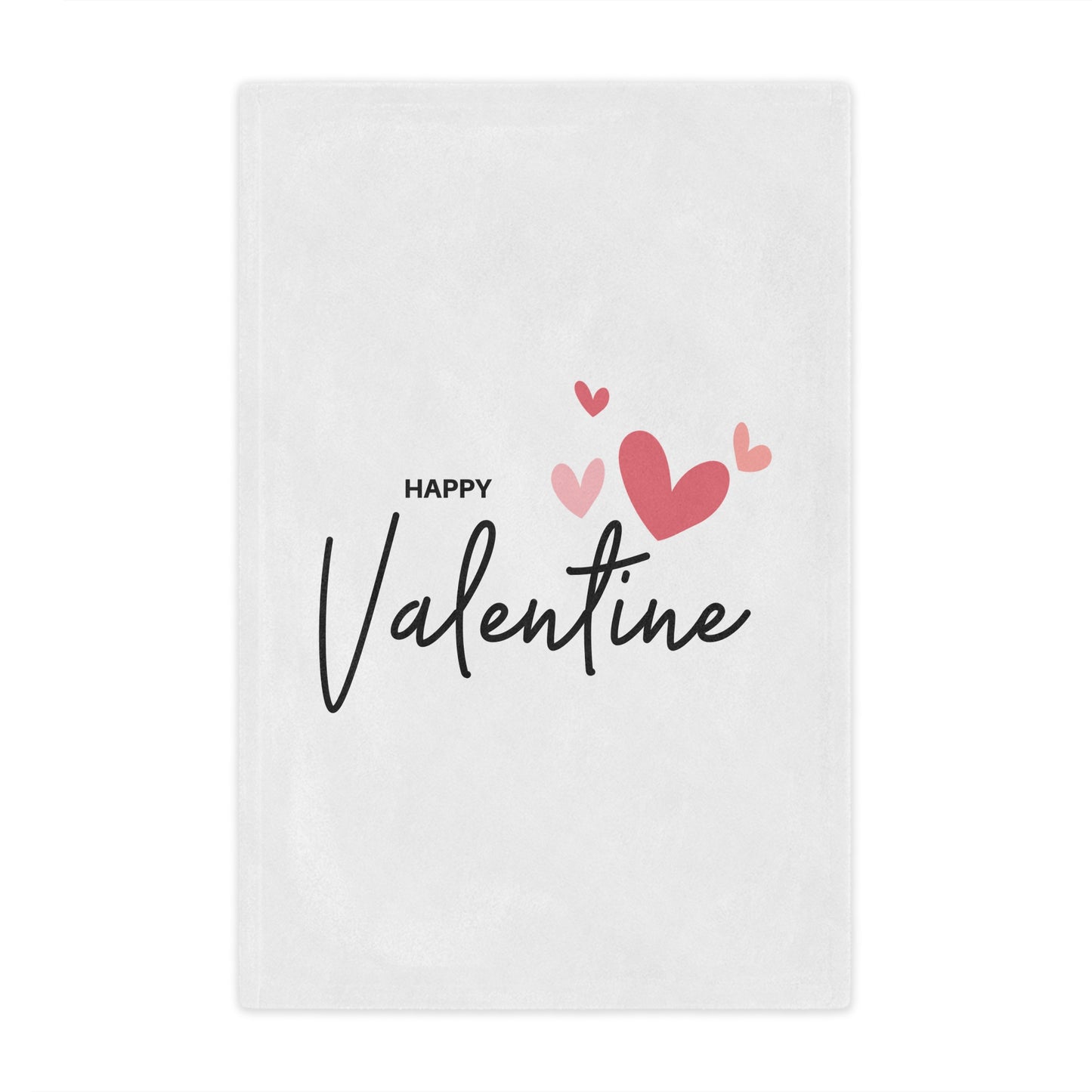 Happy Valentine with Flying Hearts Minky Blanket for Valentine