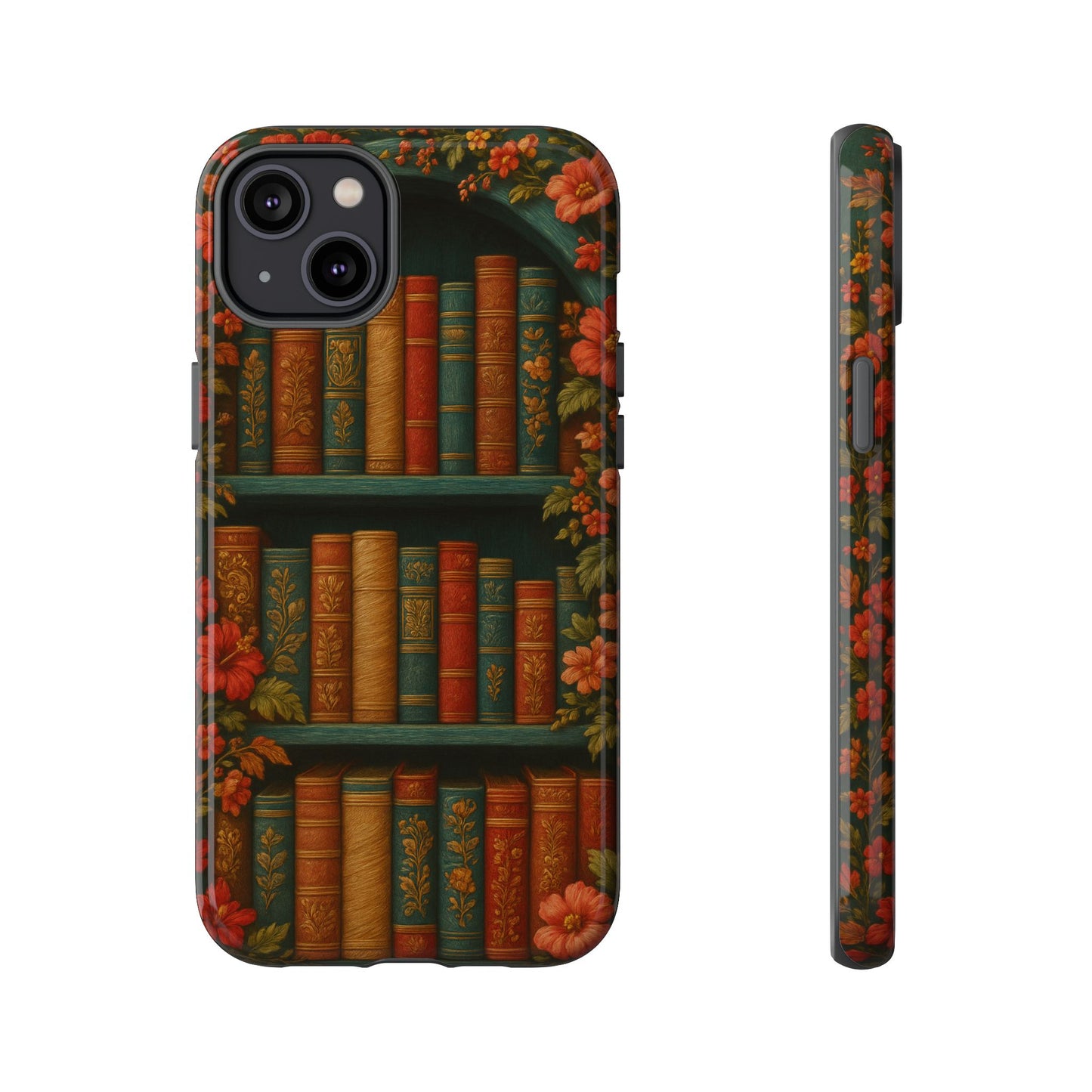 Phone Case - Bookshelf Vintage Book Lover's iPhone & Samsung Cover