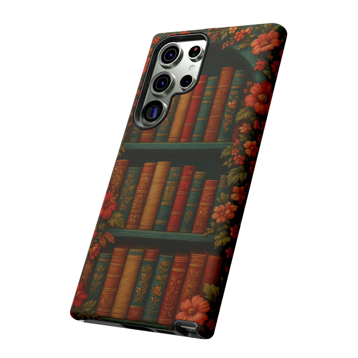 Phone Case - Bookshelf Vintage Book Lover's iPhone & Samsung Cover