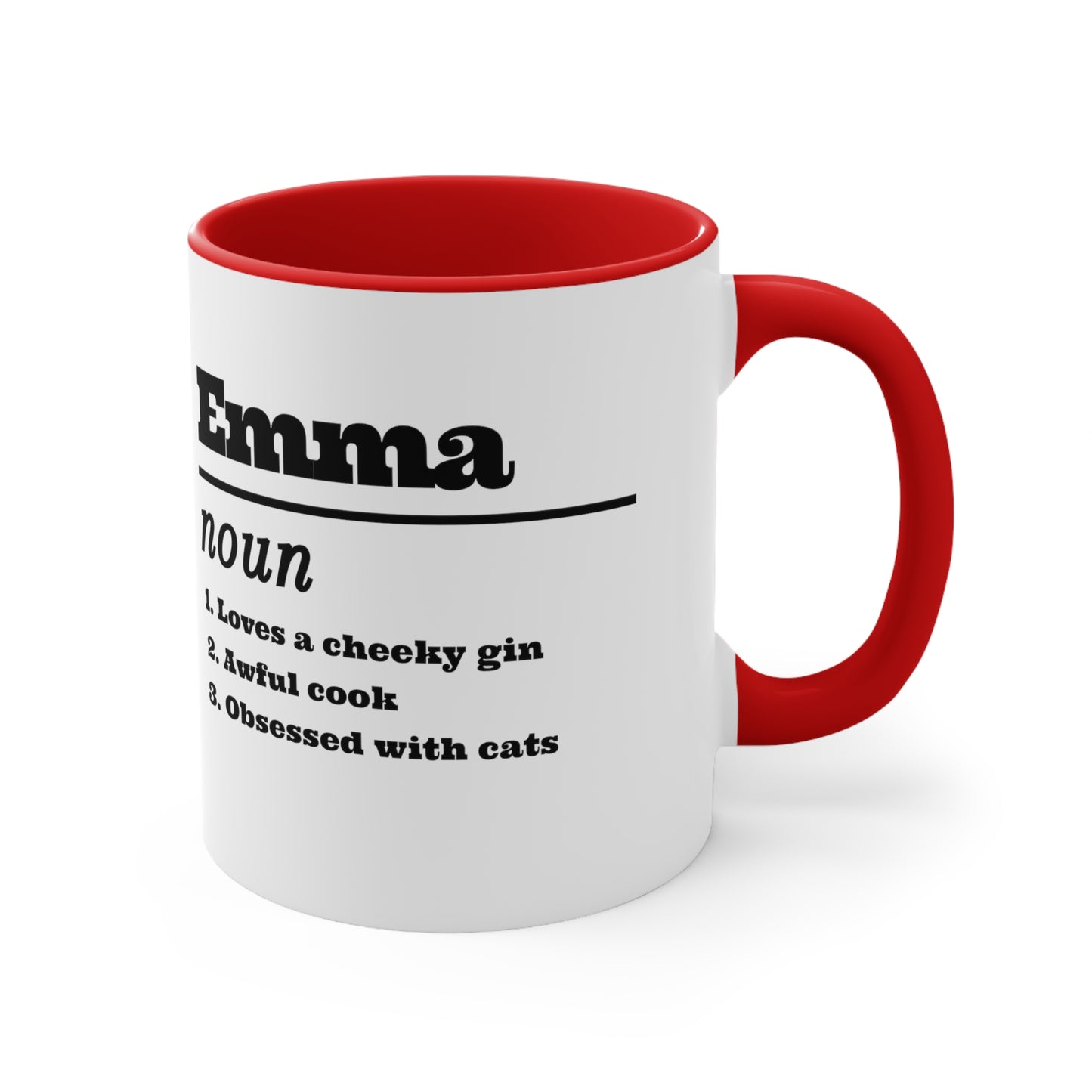 Custom Name with Quotes Birthday Accent Coffee Mug, 11oz