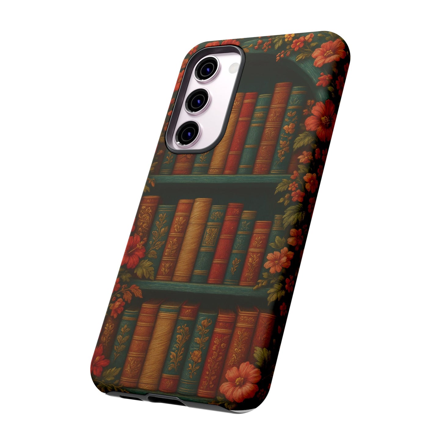 Phone Case - Bookshelf Vintage Book Lover's iPhone & Samsung Cover