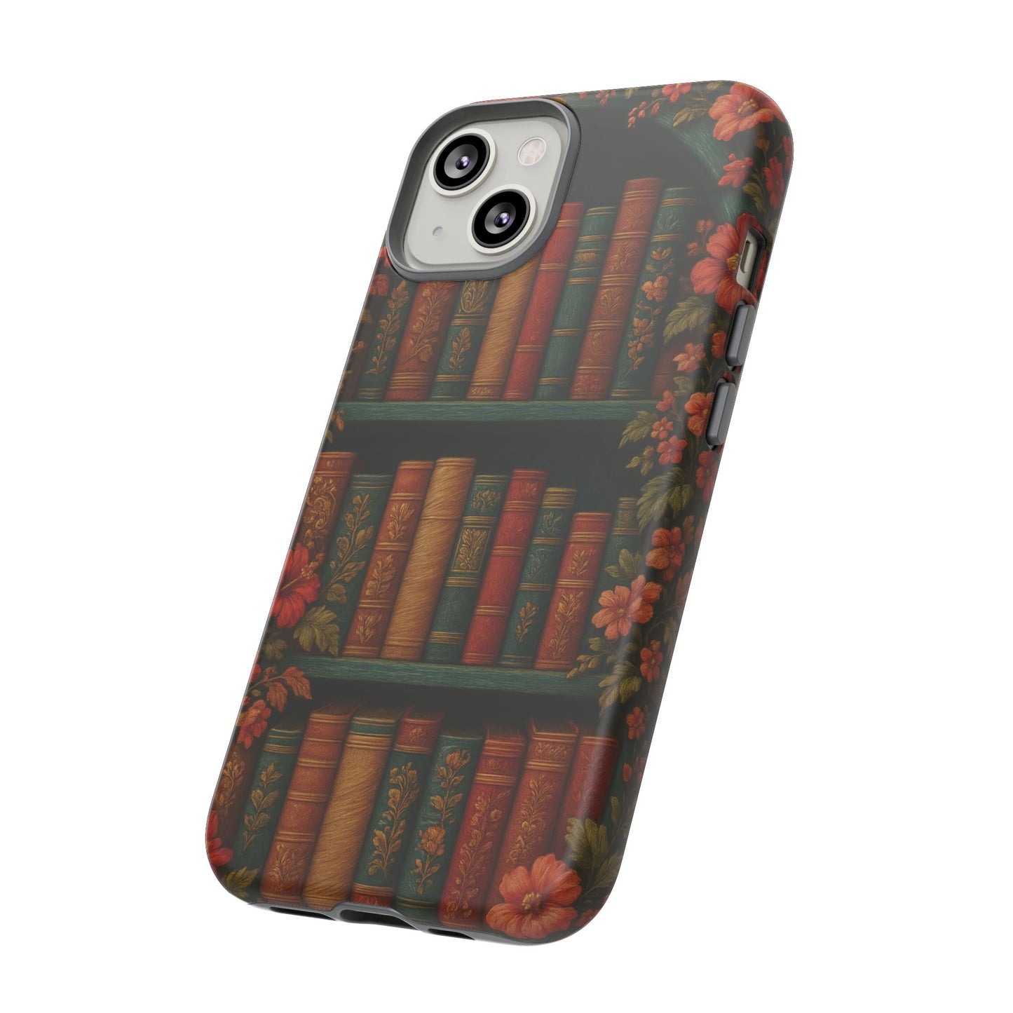 Phone Case - Bookshelf Vintage Book Lover's iPhone & Samsung Cover
