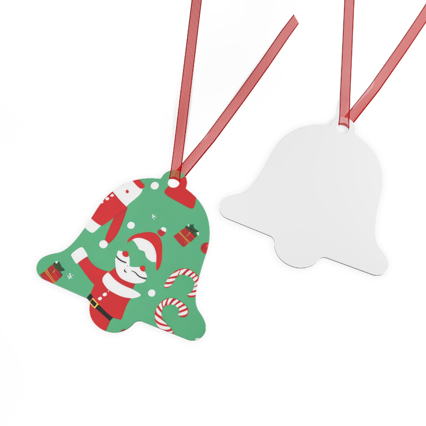 Durable Christmas Metal Ornaments – Bell, Tree, Round & Oval Shapes