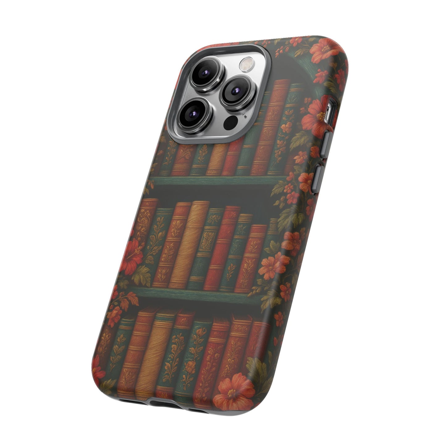 Phone Case - Bookshelf Vintage Book Lover's iPhone & Samsung Cover