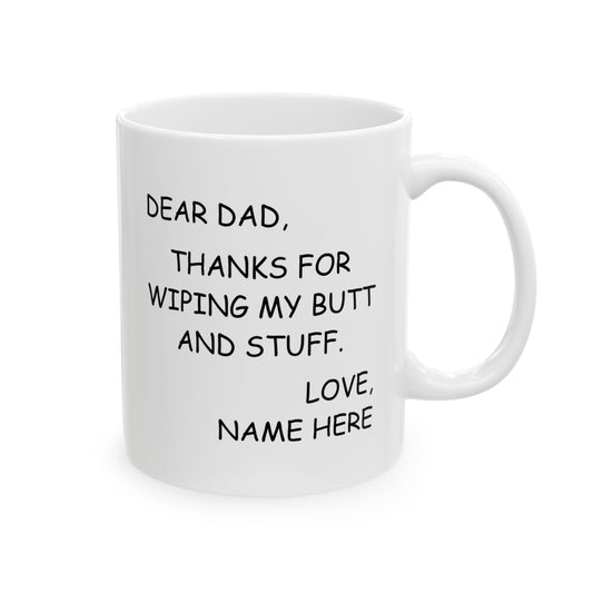 Dad Funny Ceramic Coffee Mug – 11oz Gift from Kids