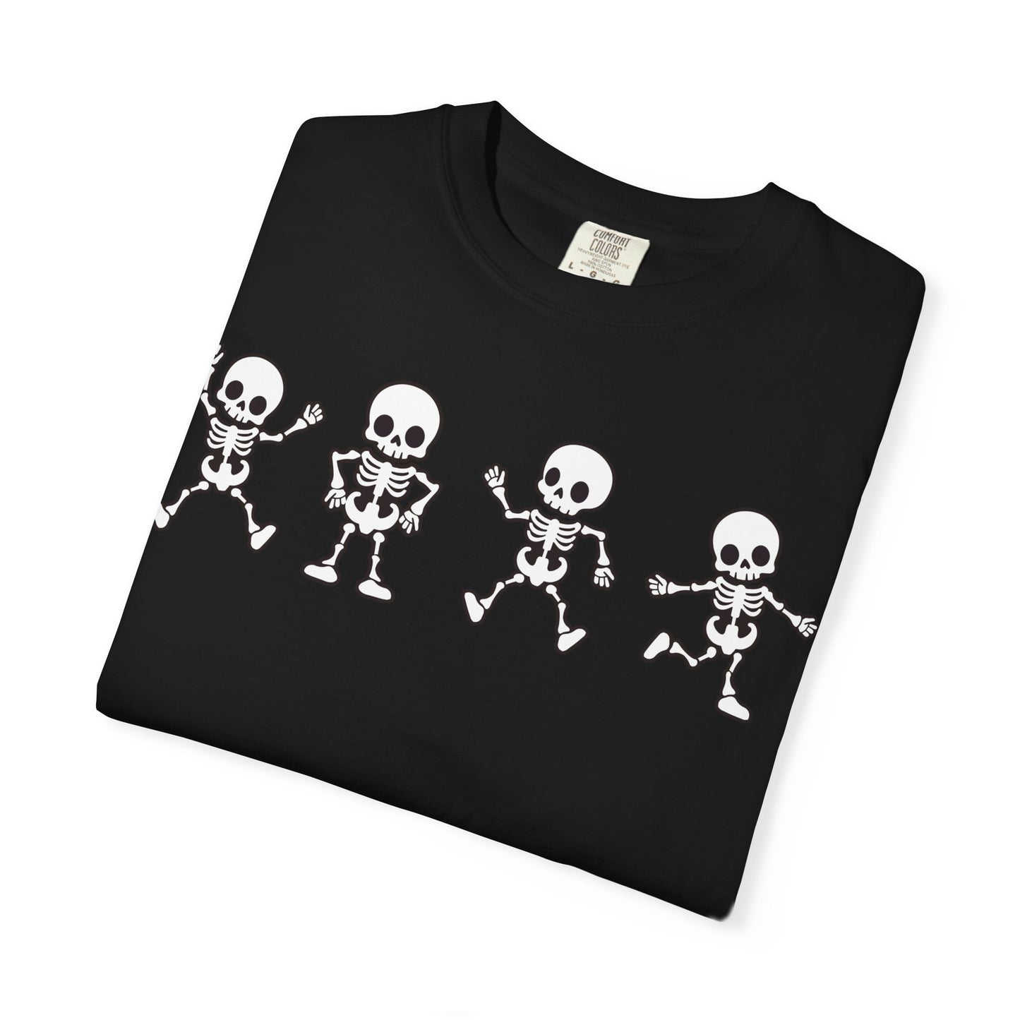 Dancing Skeletons Halloween T-Shirt – Fun Spooky Graphic Tee for Adults & Teens