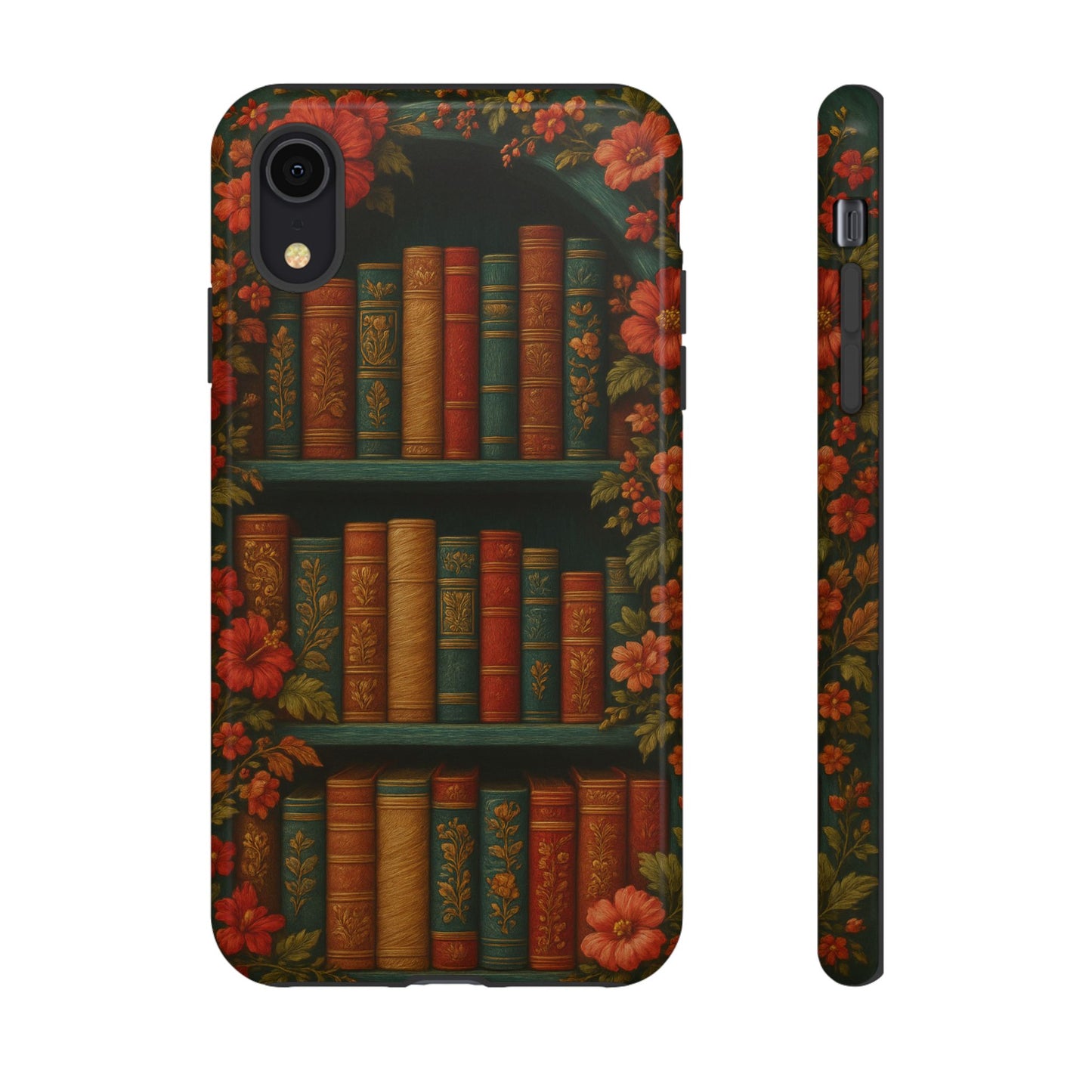Phone Case - Bookshelf Vintage Book Lover's iPhone & Samsung Cover