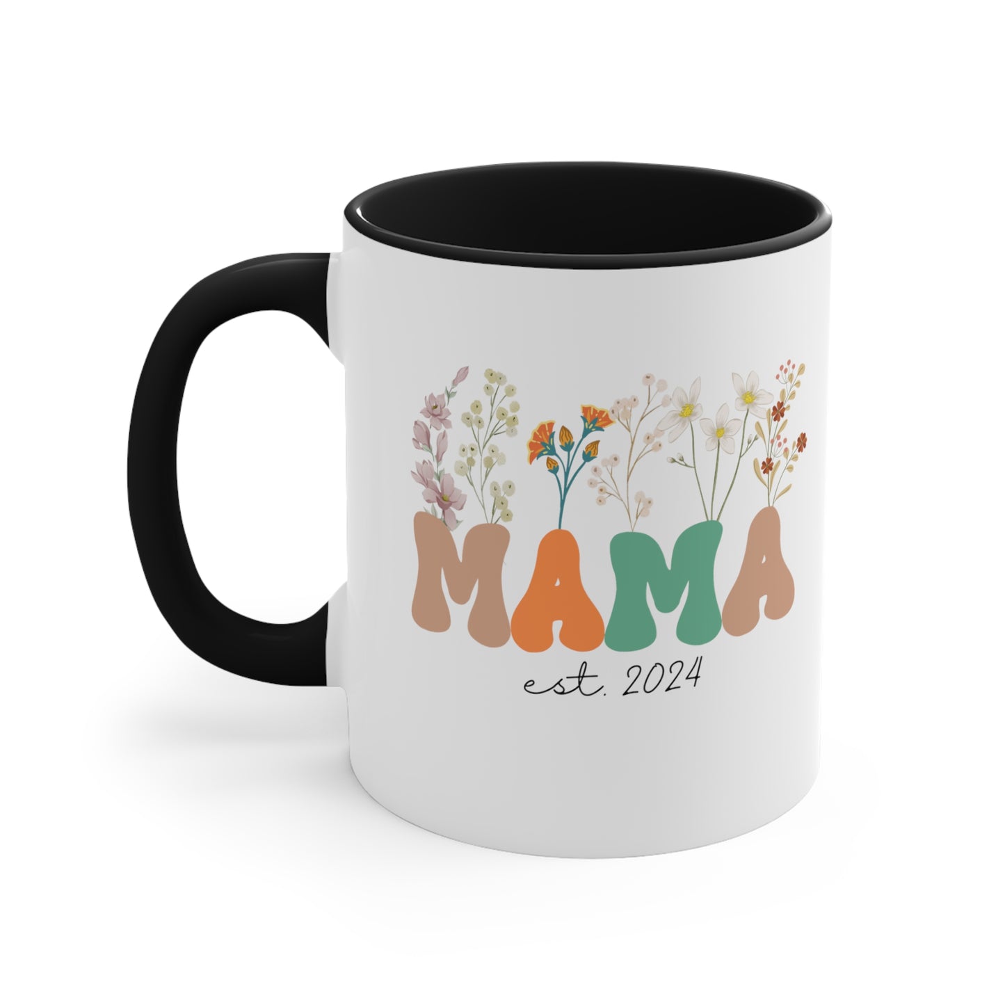 Mama Est 2024 Mug, Custom Birthday Mug for Mom