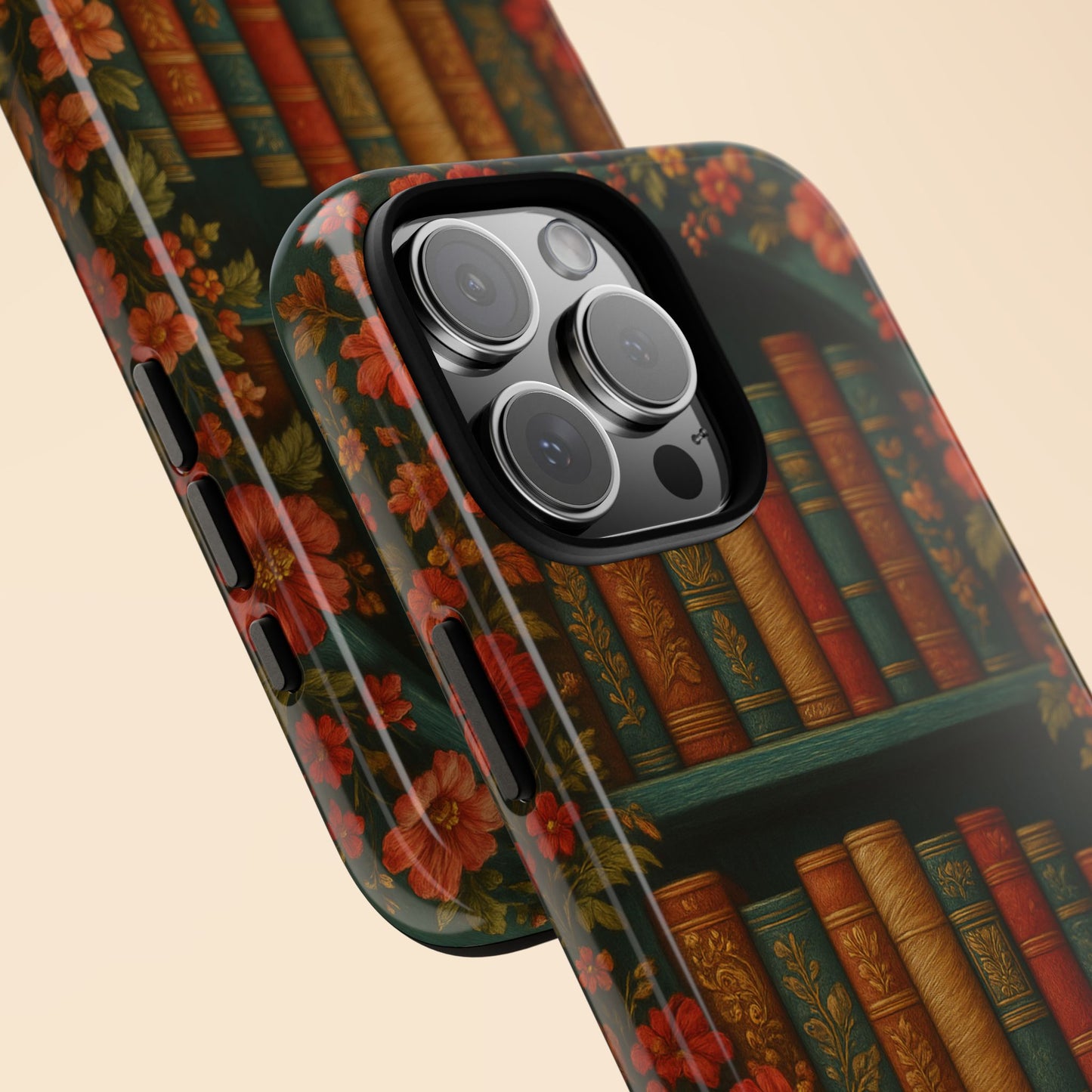 Phone Case - Bookshelf Vintage Book Lover's iPhone & Samsung Cover