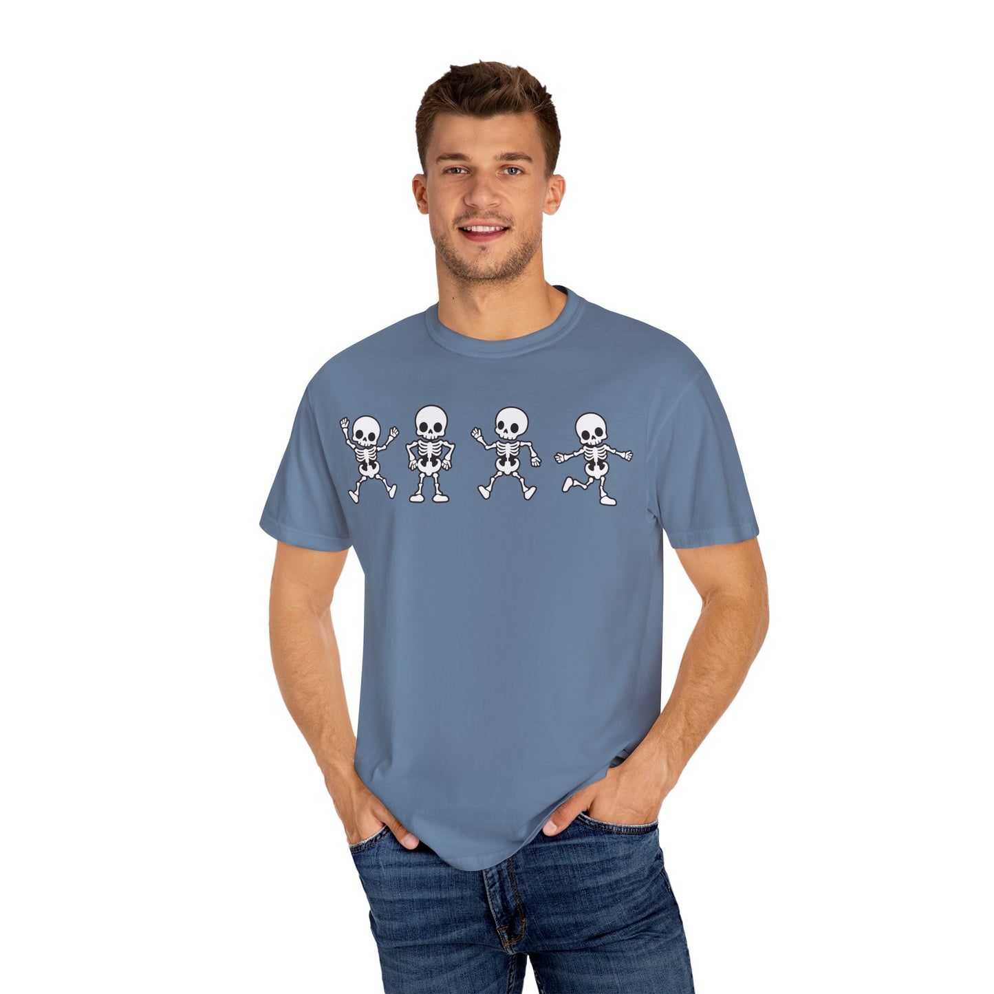 Dancing Skeletons Halloween T-Shirt – Fun Spooky Graphic Tee for Adults & Teens