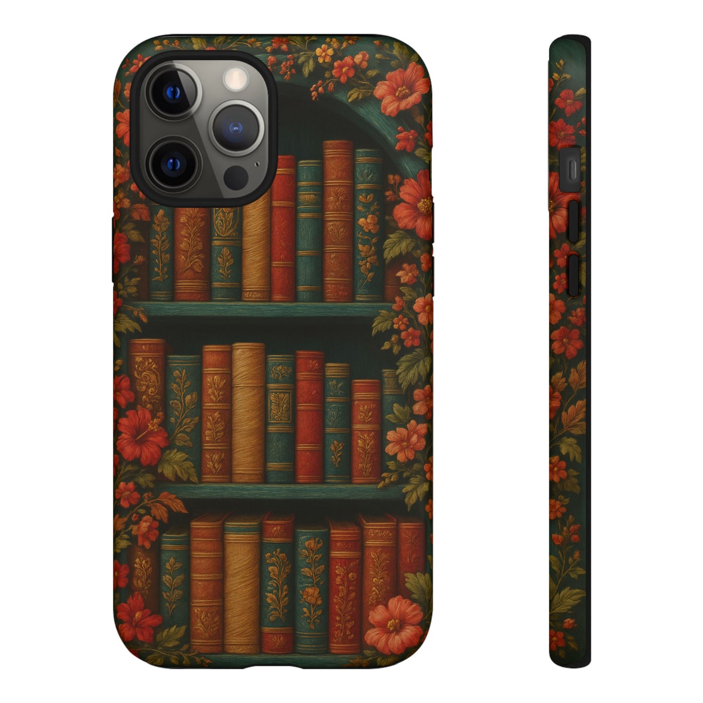 Phone Case - Bookshelf Vintage Book Lover's iPhone & Samsung Cover
