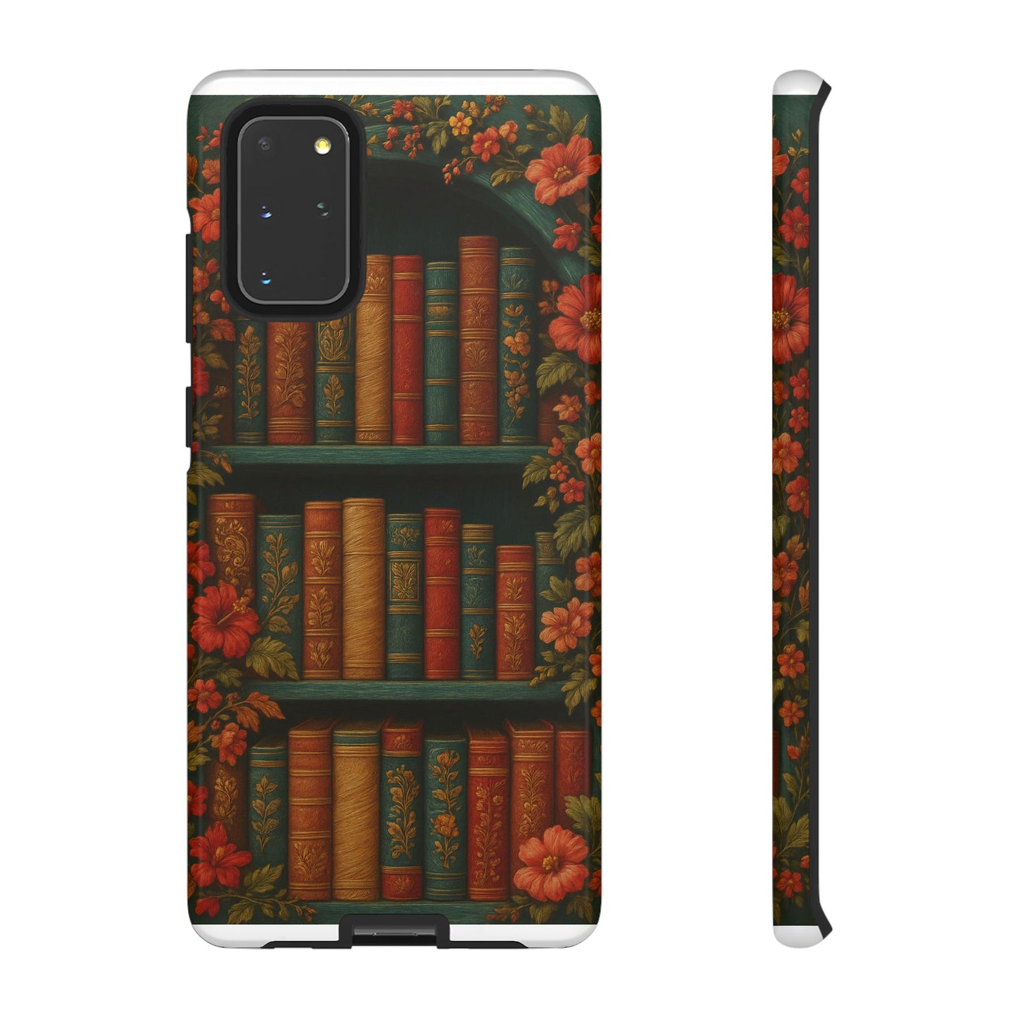 Phone Case - Bookshelf Vintage Book Lover's iPhone & Samsung Cover