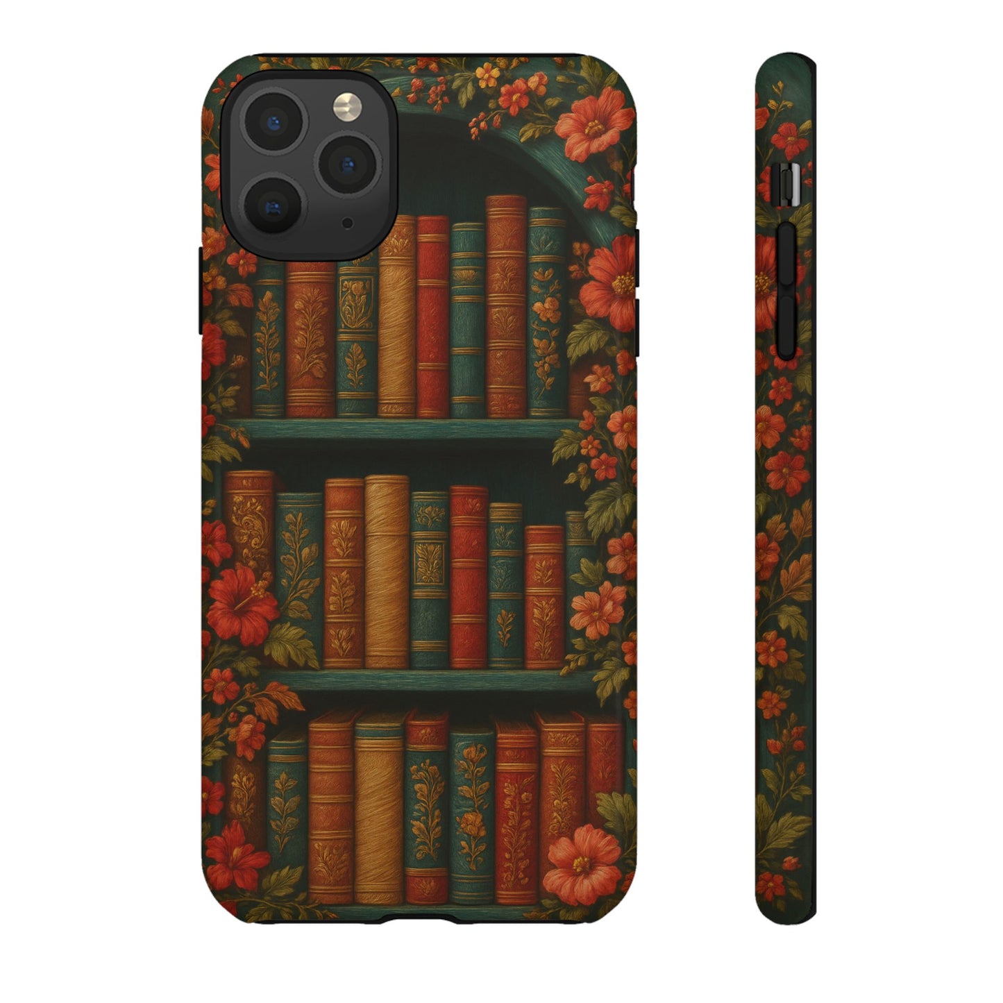 Phone Case - Bookshelf Vintage Book Lover's iPhone & Samsung Cover