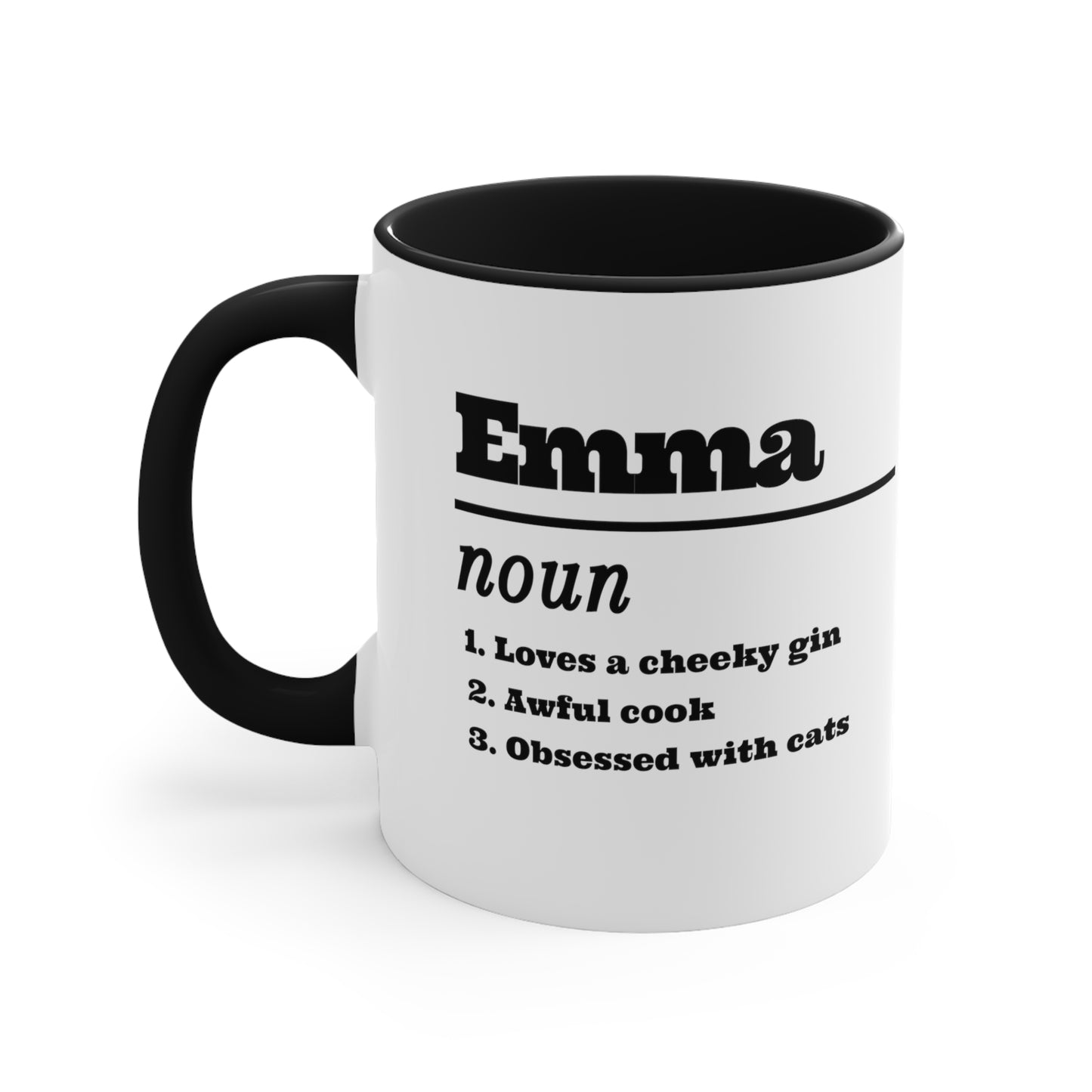 Custom Name with Quotes Birthday Accent Coffee Mug, 11oz