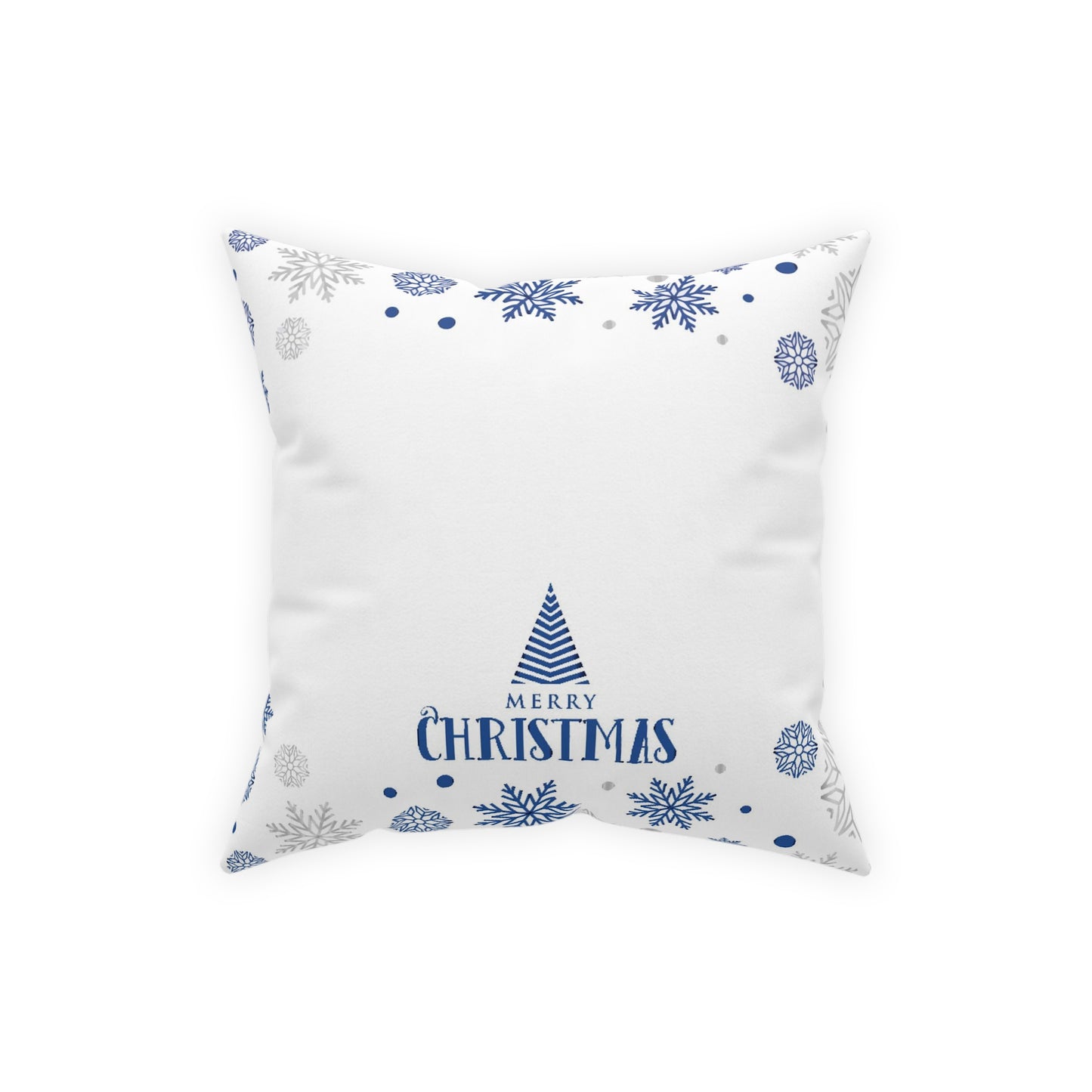 White Christmas Broadcloth Pillow