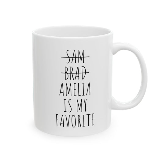 Funny Favorite Child Mug – Personalized Mom Coffee Mug, Christmas & Mother’s Day Gift