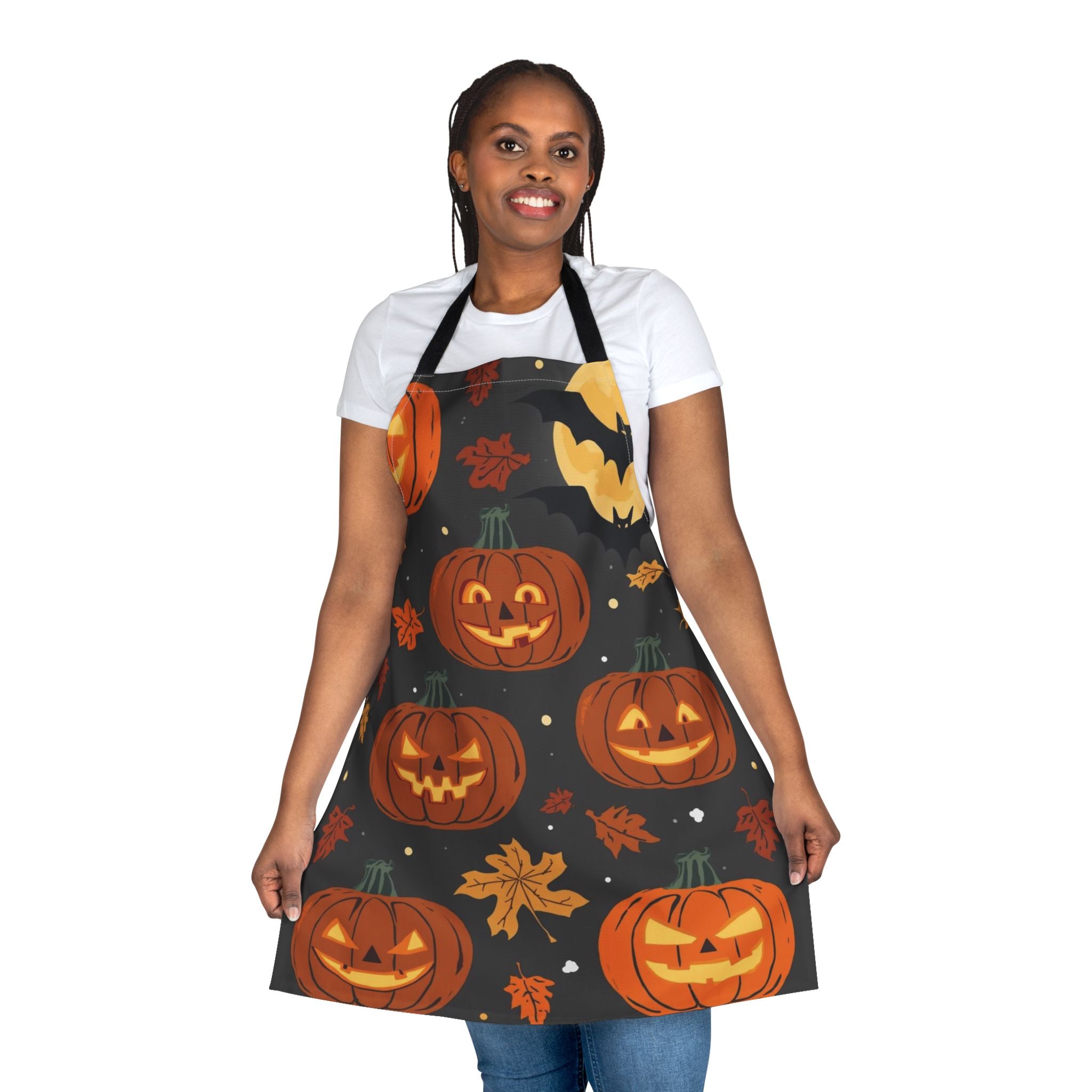 Halloween Apron – Festive Apron for Baking, Cooking, and Halloween Parties