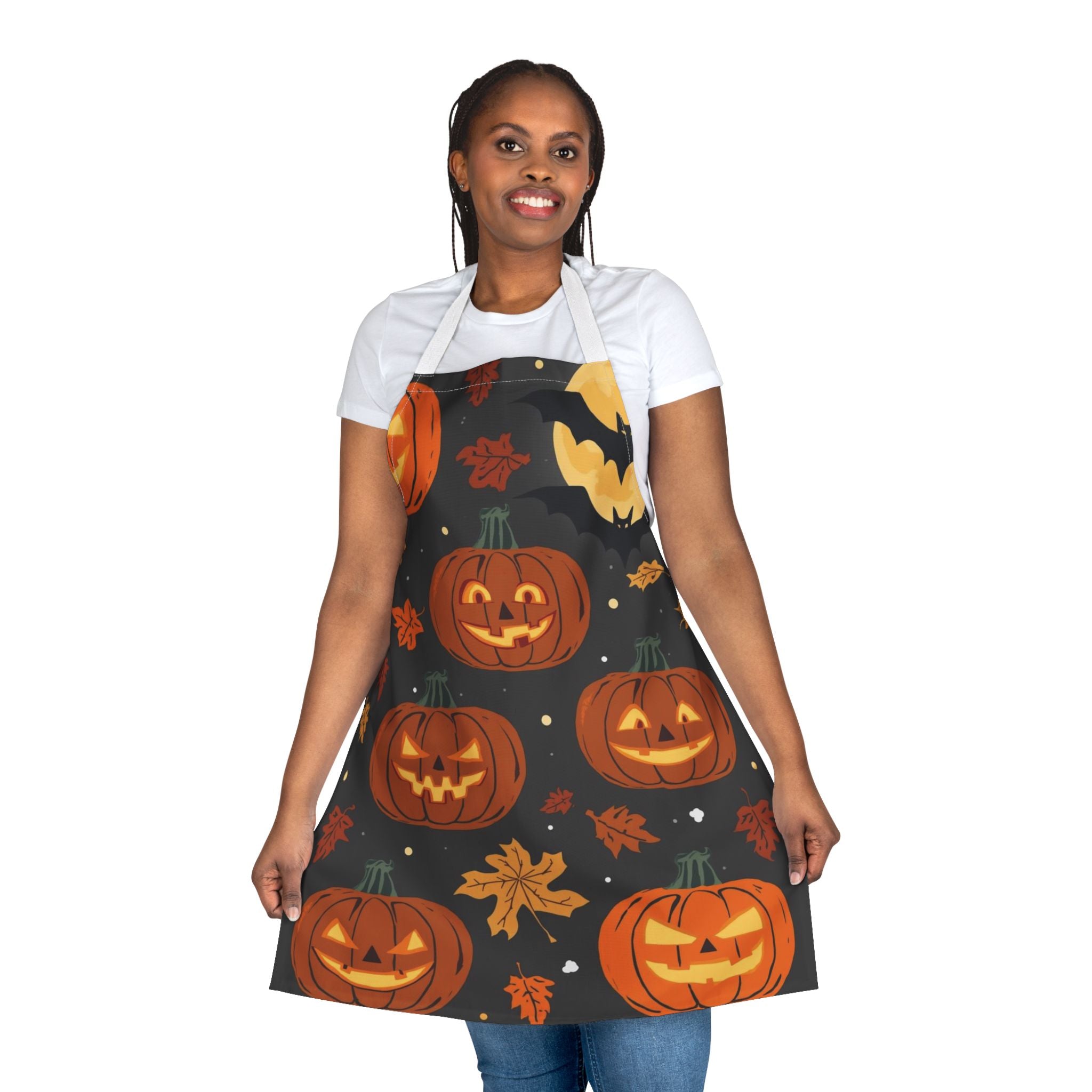 Halloween Apron – Festive Apron for Baking, Cooking, and Halloween Parties