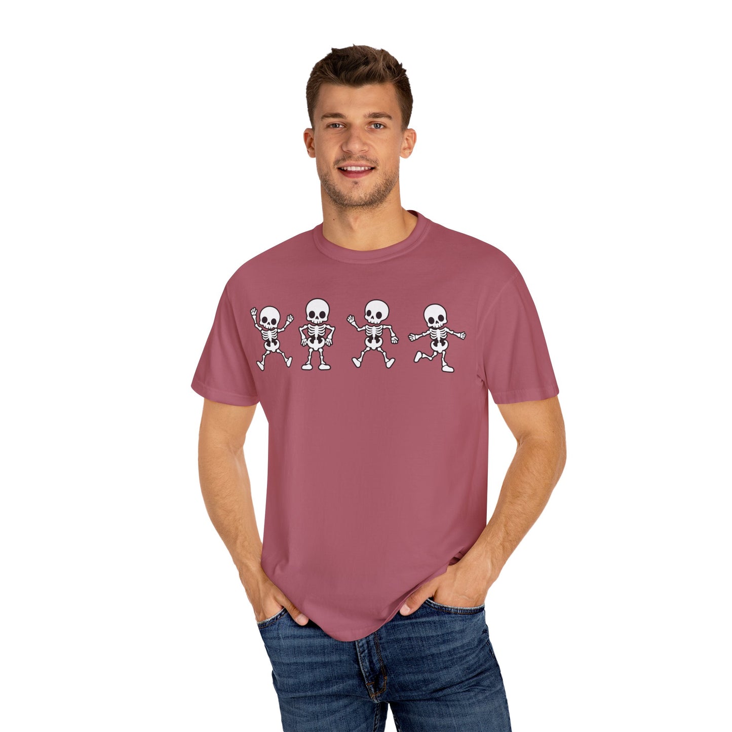 Dancing Skeletons Halloween T-Shirt – Fun Spooky Graphic Tee for Adults & Teens
