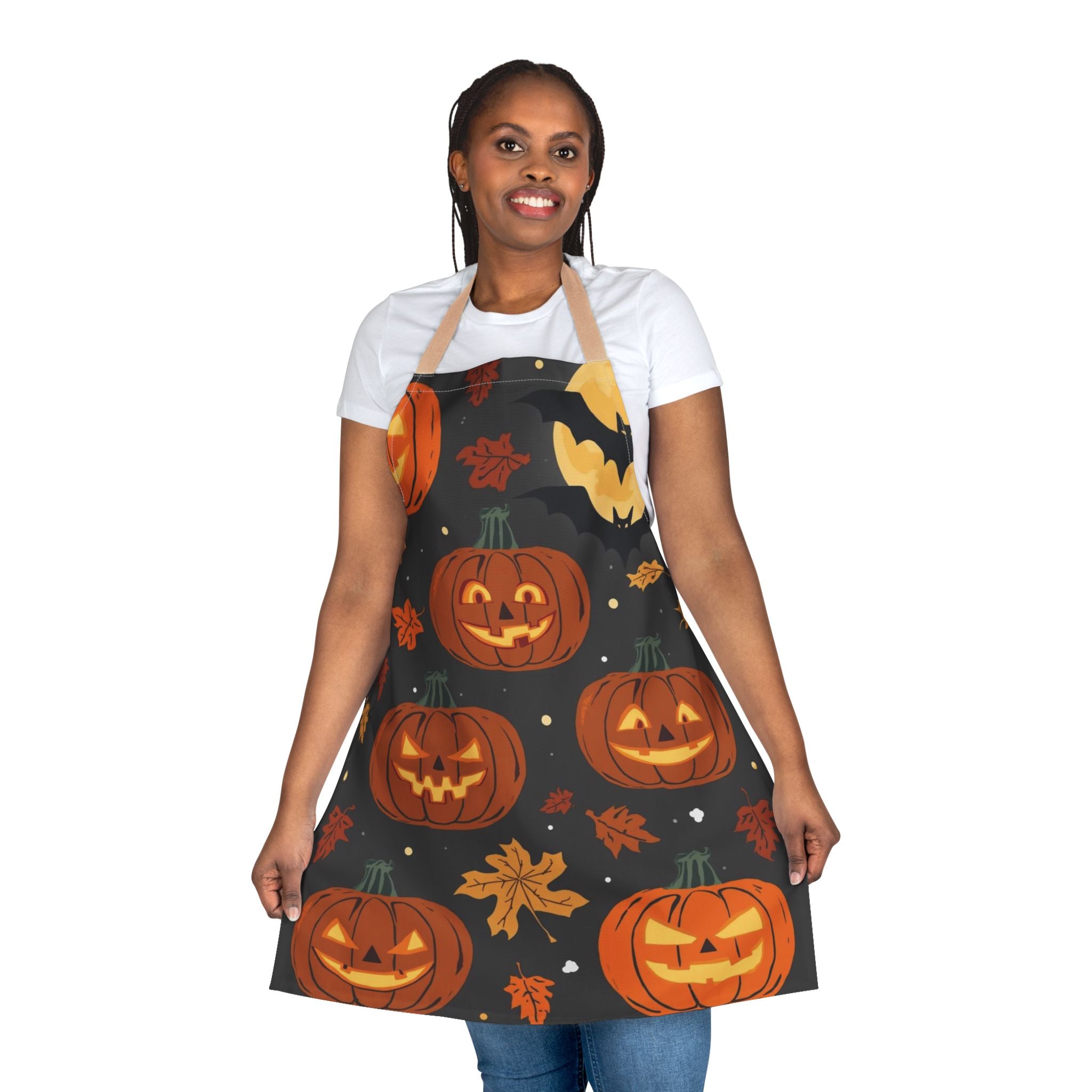 Halloween Apron – Festive Apron for Baking, Cooking, and Halloween Parties