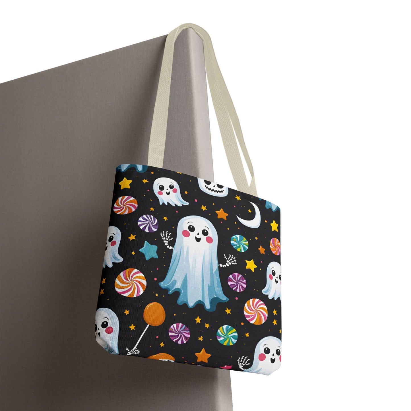 Halloween Canvas Tote Bag, Reusable and Stylish Bag for Trick-or-Treat Adventures, Halloween Parties, and Daily Use