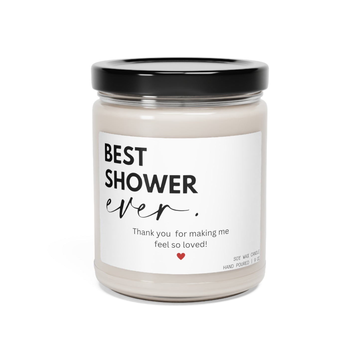 Best Shower Ever Baby Shower Gift Candle, Scented Soy Candle for Her