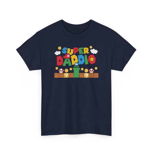 Super Daddio T-Shirt – Funny Retro Gaming Dad Shirt, Father’s Day Gift Tee