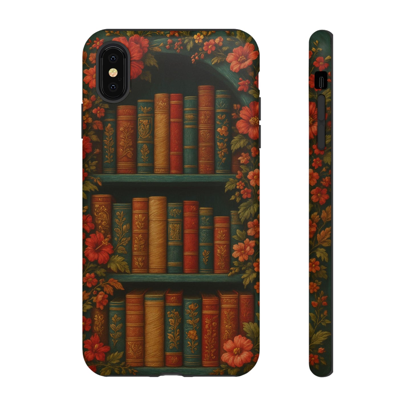 Phone Case - Bookshelf Vintage Book Lover's iPhone & Samsung Cover