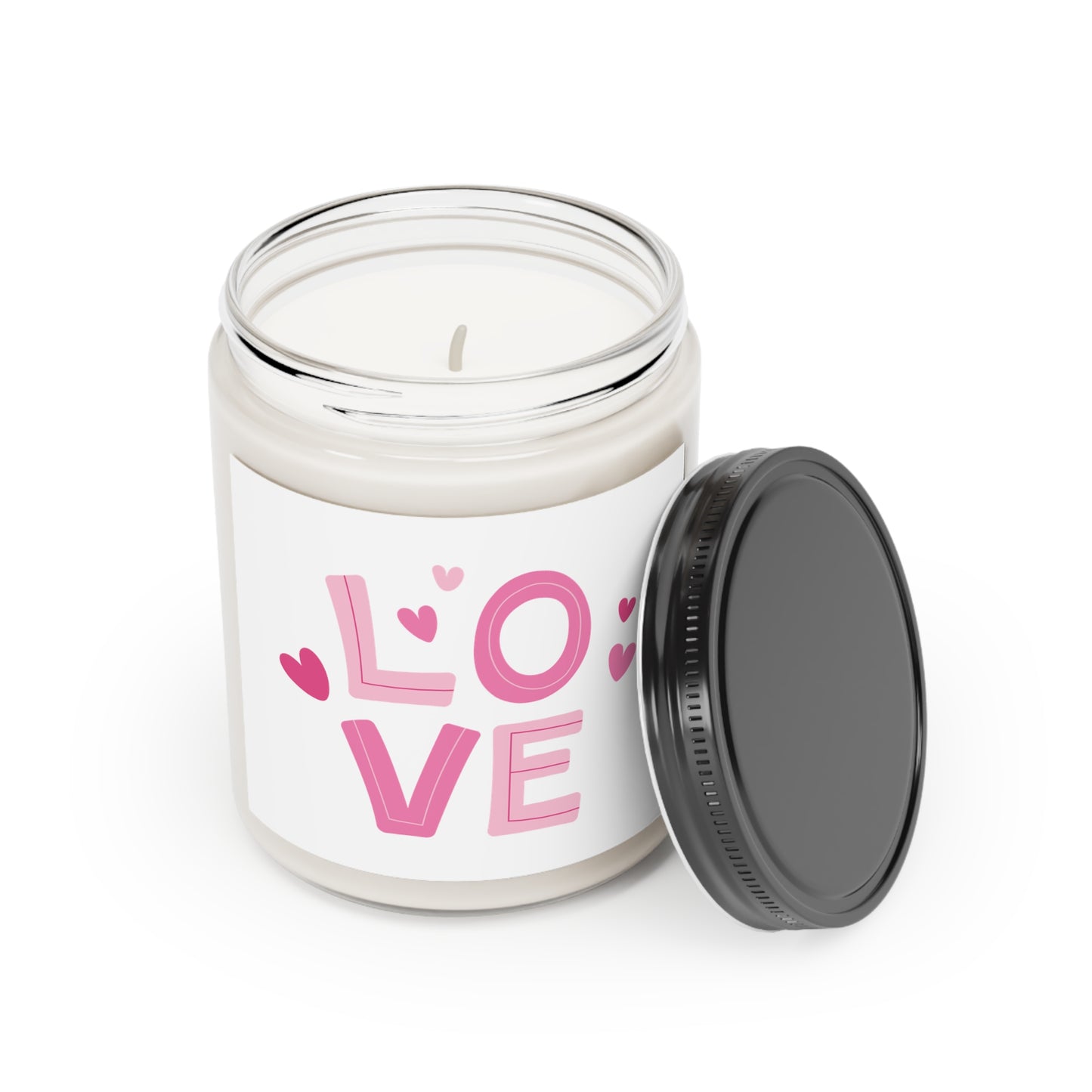 Gift for Her, Valentine's Scented Candle, Love Printed Scanted Candles