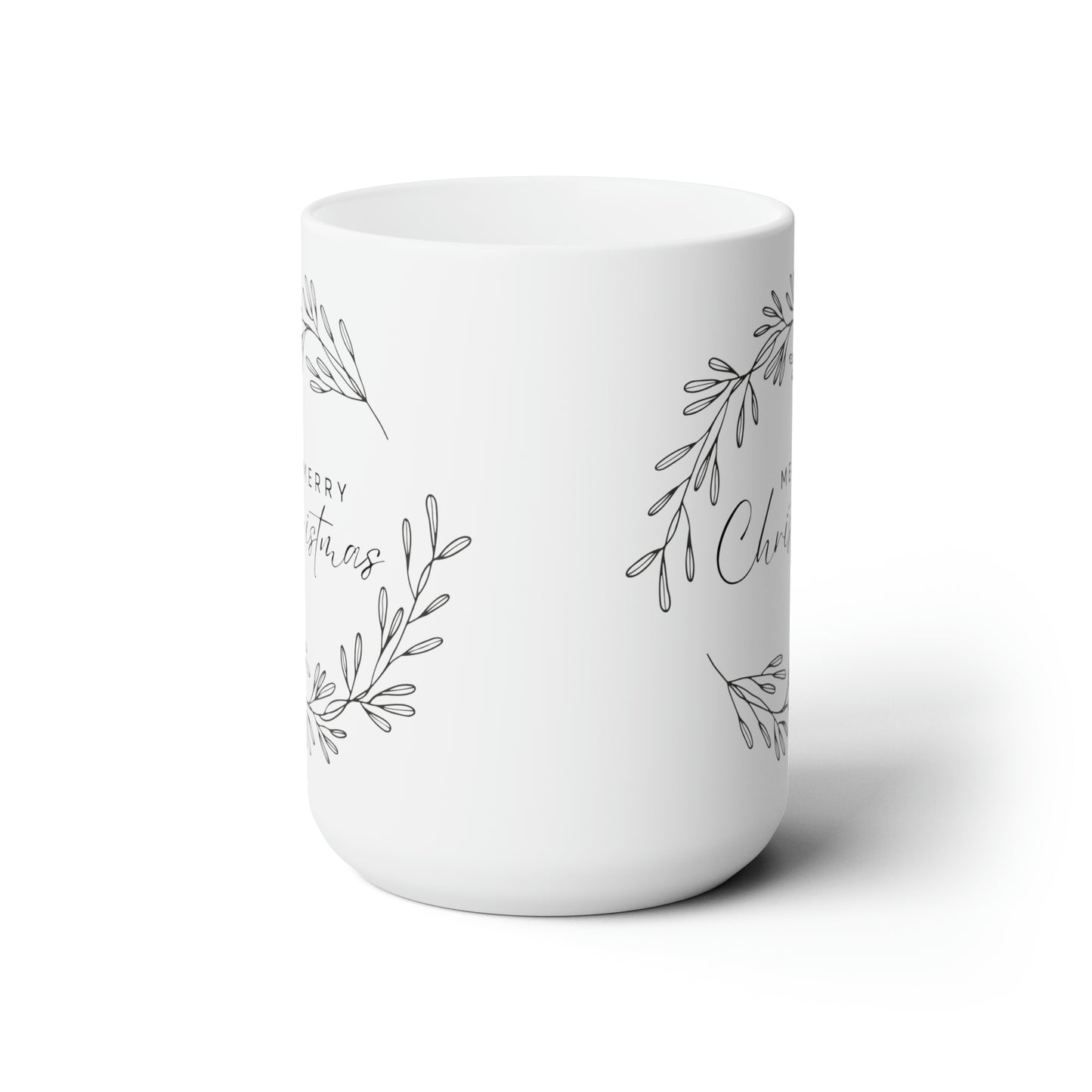 Merry Christmas Printed Mug, 15oz