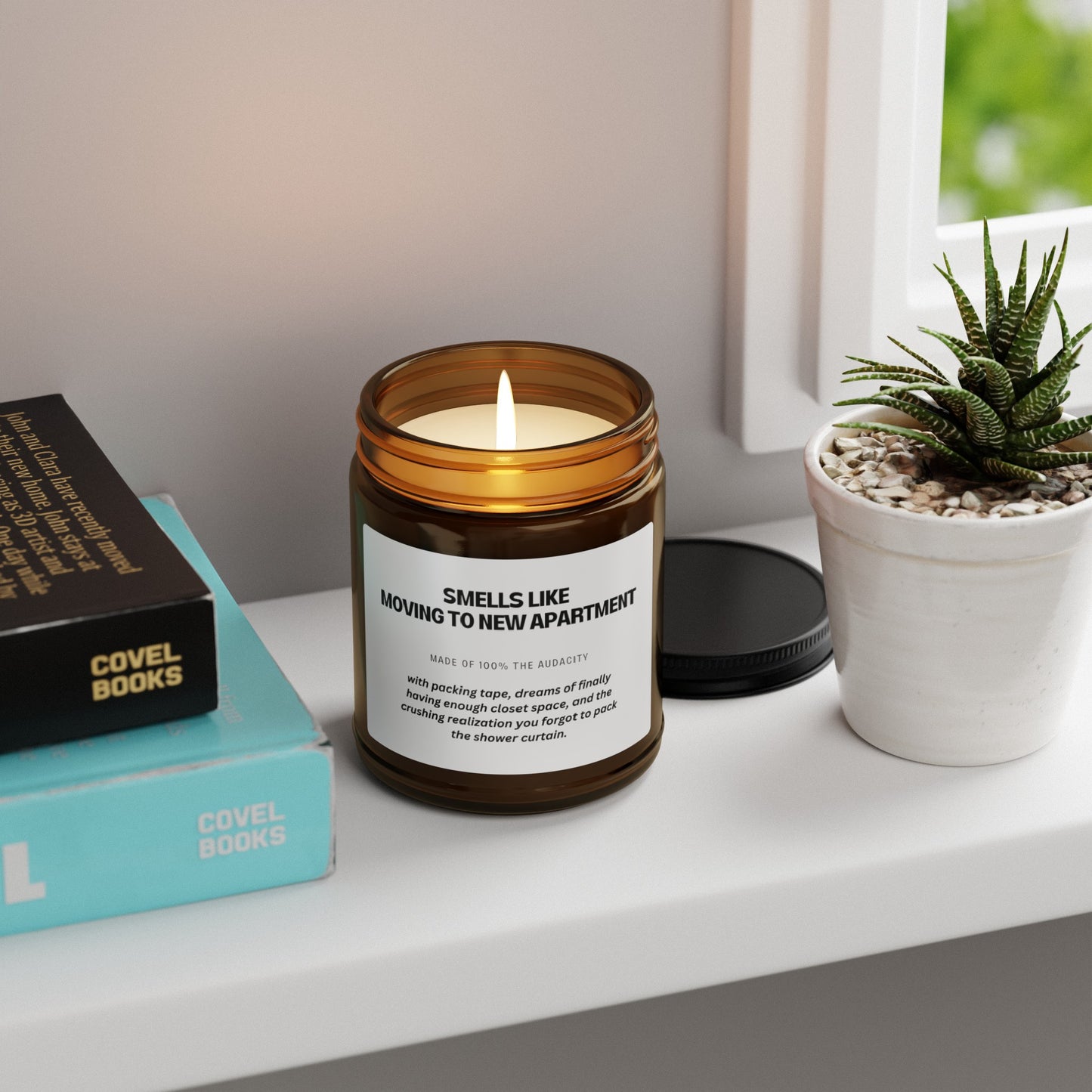 Smells Like Moving to New Apartment Candle, Housewarming Gift for Her