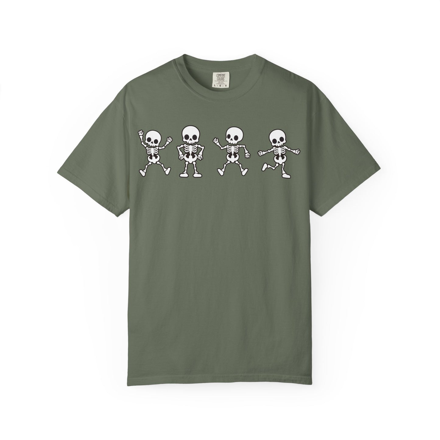 Dancing Skeletons Halloween T-Shirt – Fun Spooky Graphic Tee for Adults & Teens