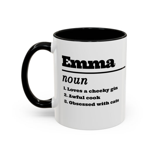 Custom Name with Quotes Birthday Accent Coffee Mug, 11oz