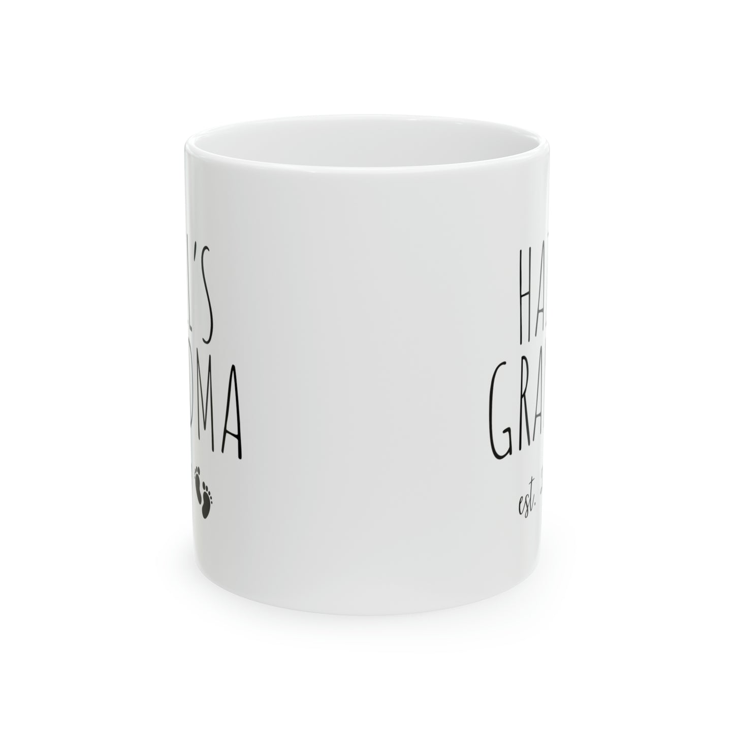 Grandma Birthday EST Printed Mug, Gift for Grand Mother