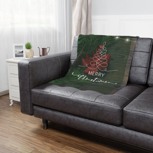 Merry Christmas and Happy New Year Prited Minky Blanket