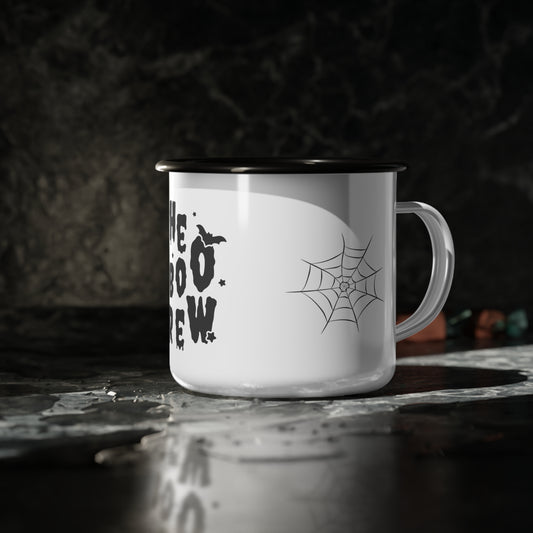 The Boo Crew Enamel Camp Cup – Whimsical Halloween Ghost Design