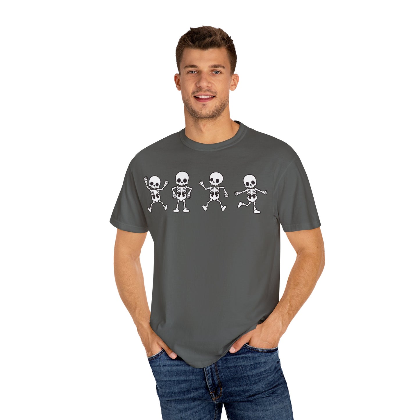 Dancing Skeletons Halloween T-Shirt – Fun Spooky Graphic Tee for Adults & Teens